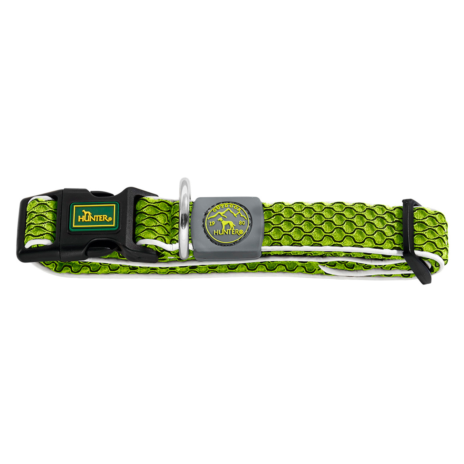 Hunter ошейник для собак Hilo Vario Basic 40-60 см, сетчатый текстиль, лайм Hunter ошейник для собак Hilo Vario Basic 40-60 см, сетчатый текстиль, лайм
