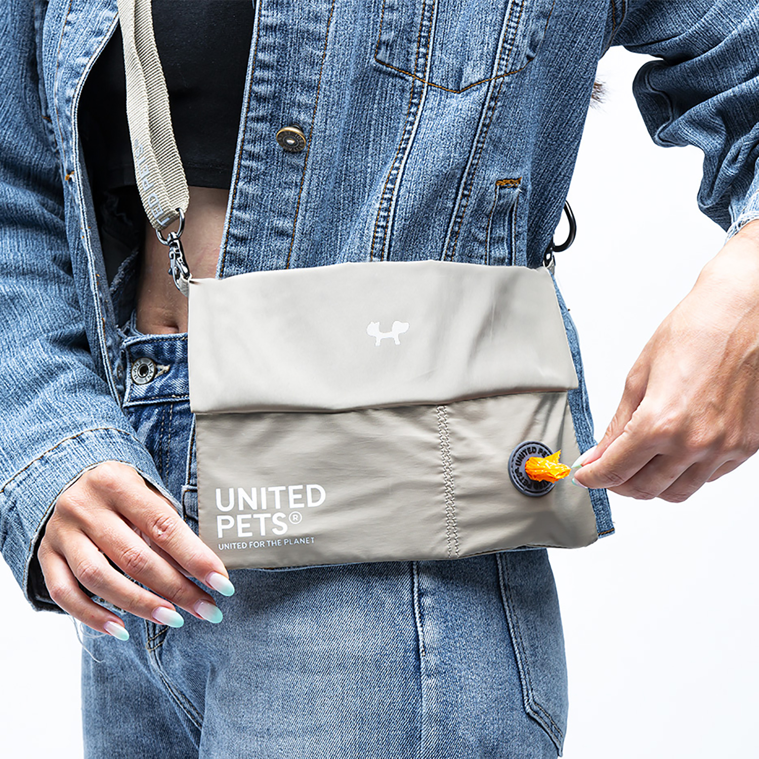 Сумка для прогулки с питомцем United Pets Citylife 23 x 16 см, бежевый