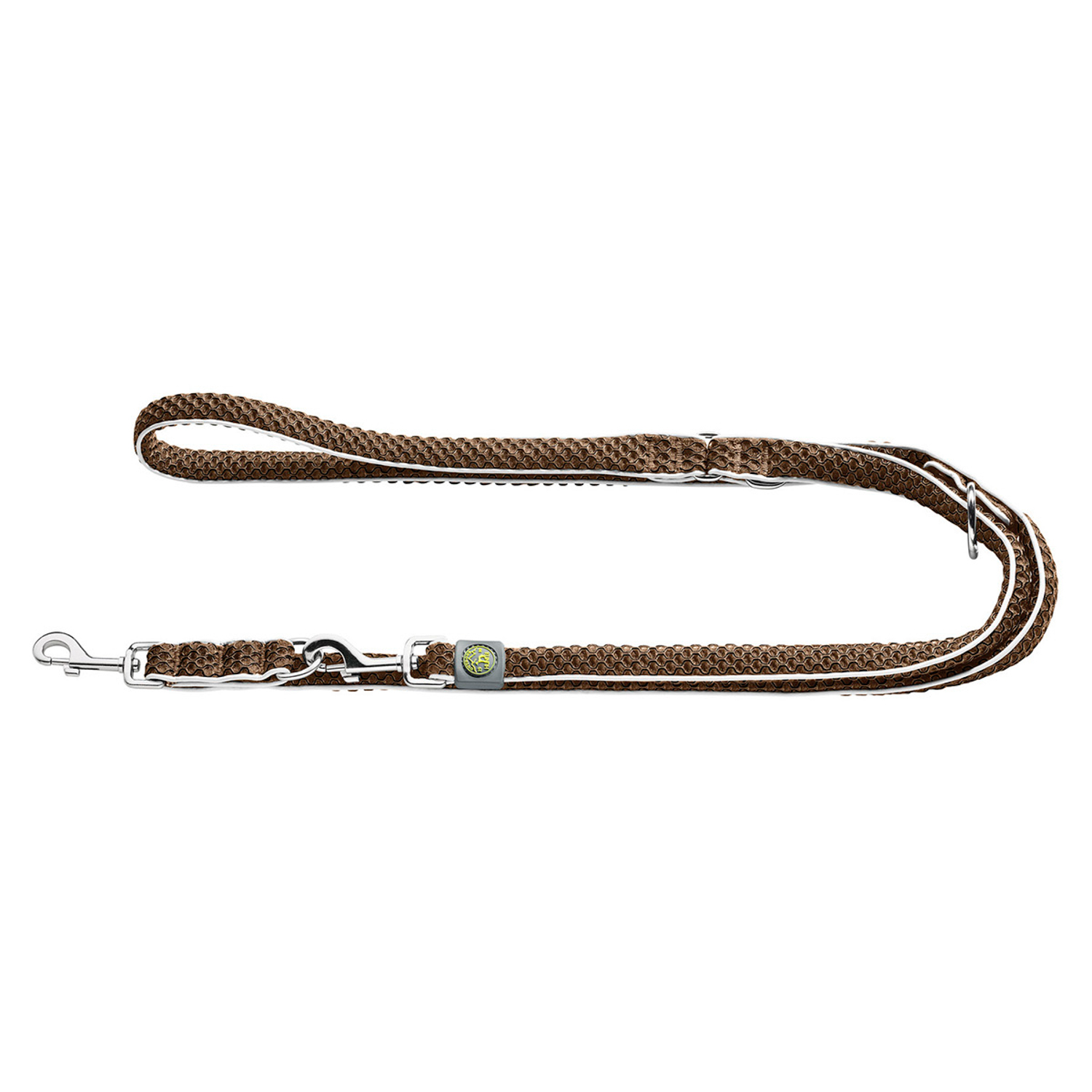 Hunter поводок-перестежка для собак Hilo 20 / 200 нейлон коричневый СКИДКА 50%