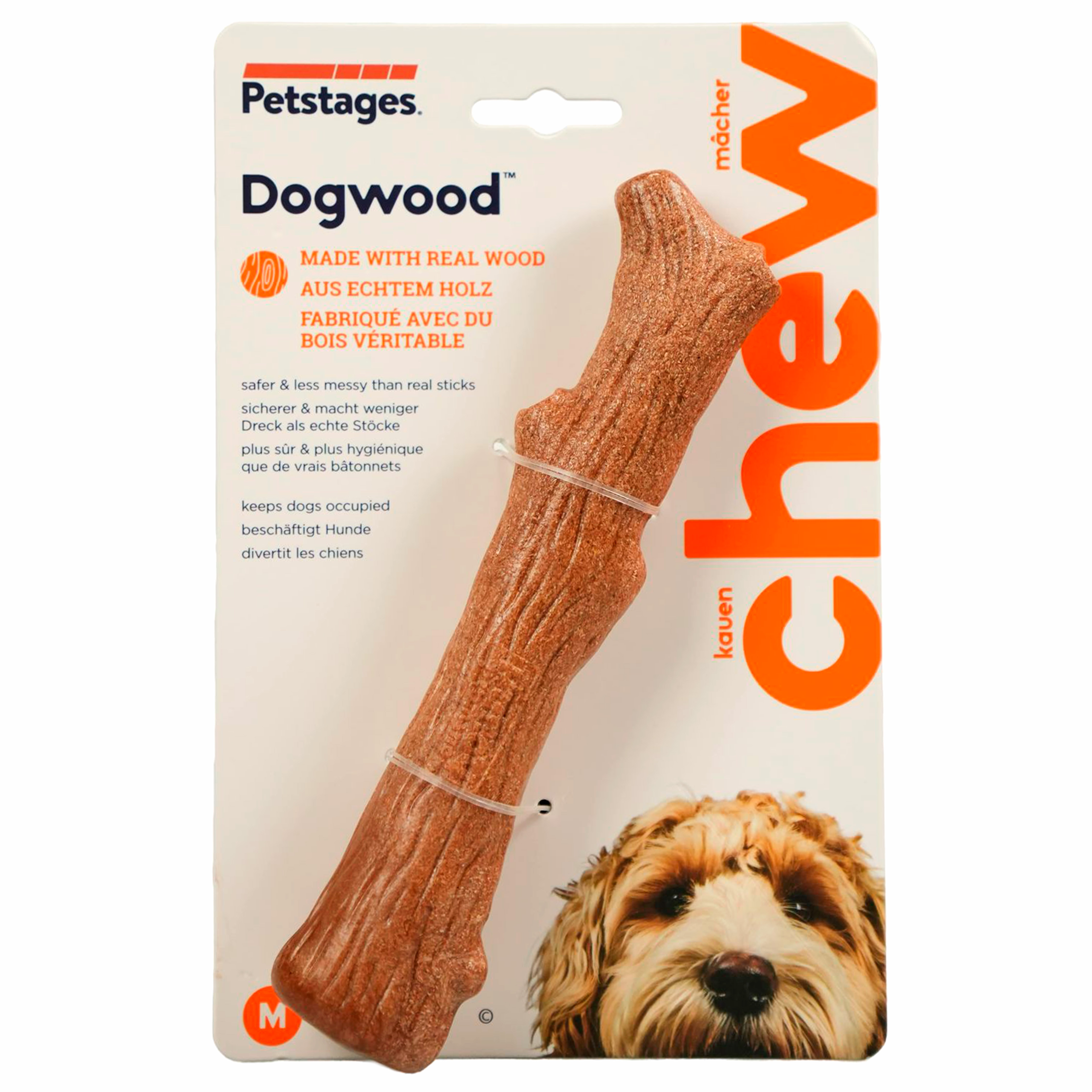 Petstages игрушка для собак Dogwood палочка деревянная 18 см средняя