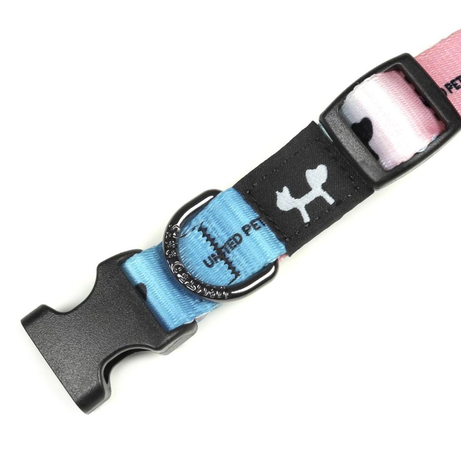 Ошейник United Pets для собак Complete me XS 10 x 180/300mm, розово-голубой тай-дай