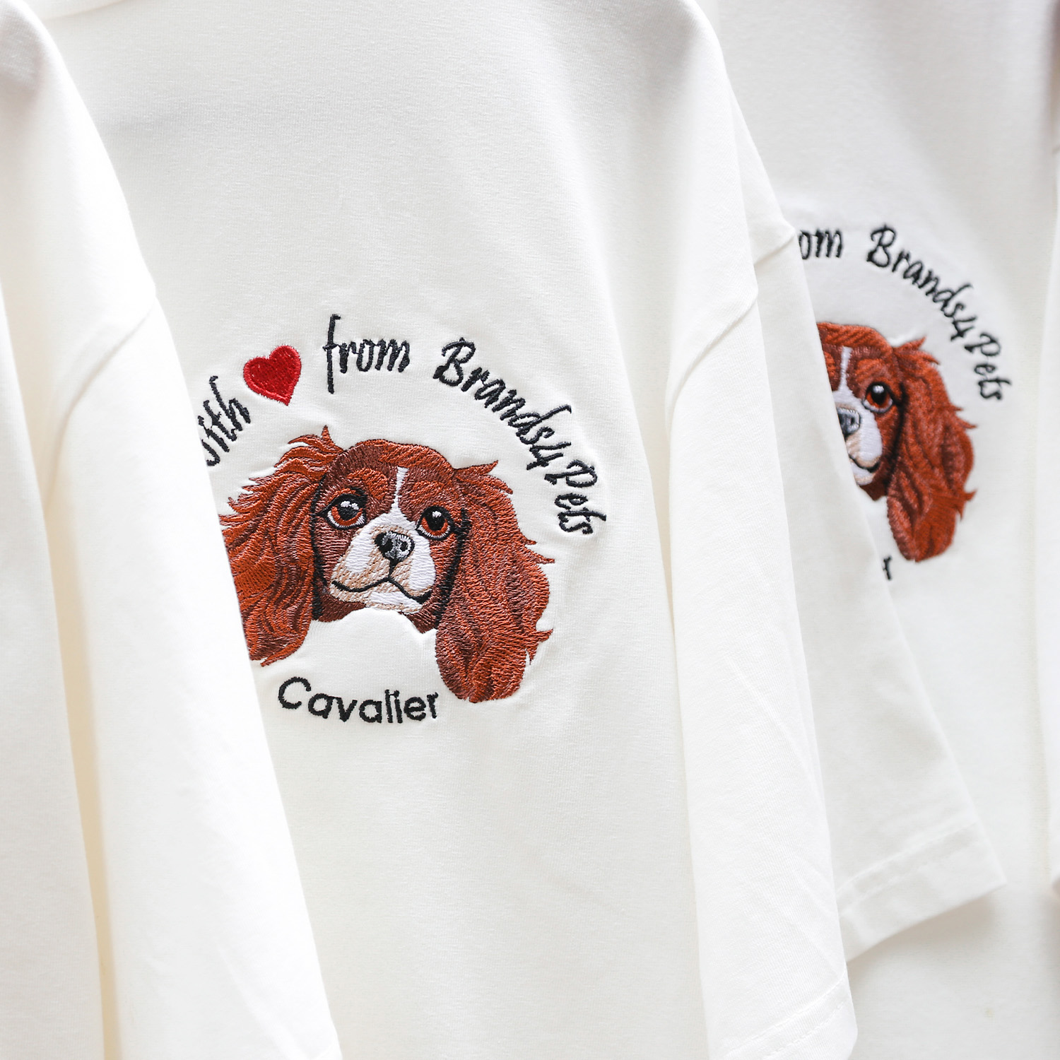 Породный мерч Brands4Pets футболка — кавалер M