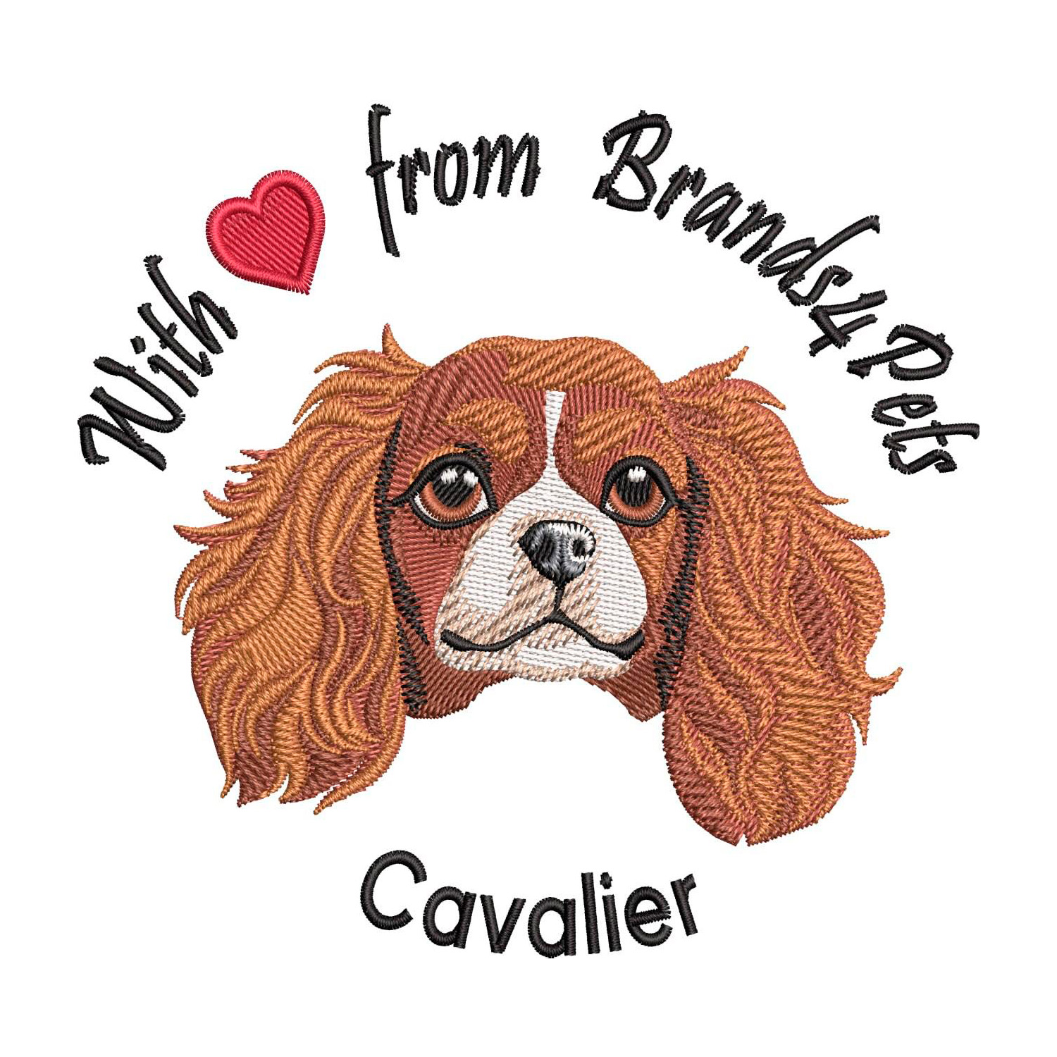 Породный мерч Brands4Pets футболка — кавалер L