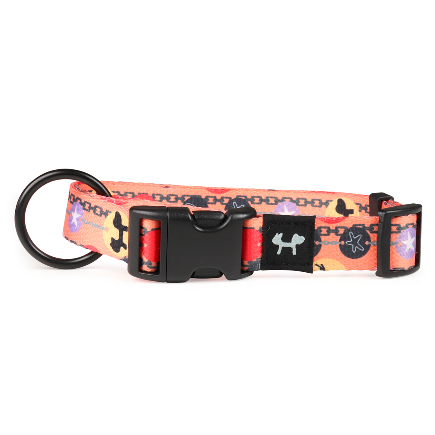 Ошейник United Pets для собак Complete me Forever L 43-73/2,5 см, оранжевый с рисунком СКИДКА 30%