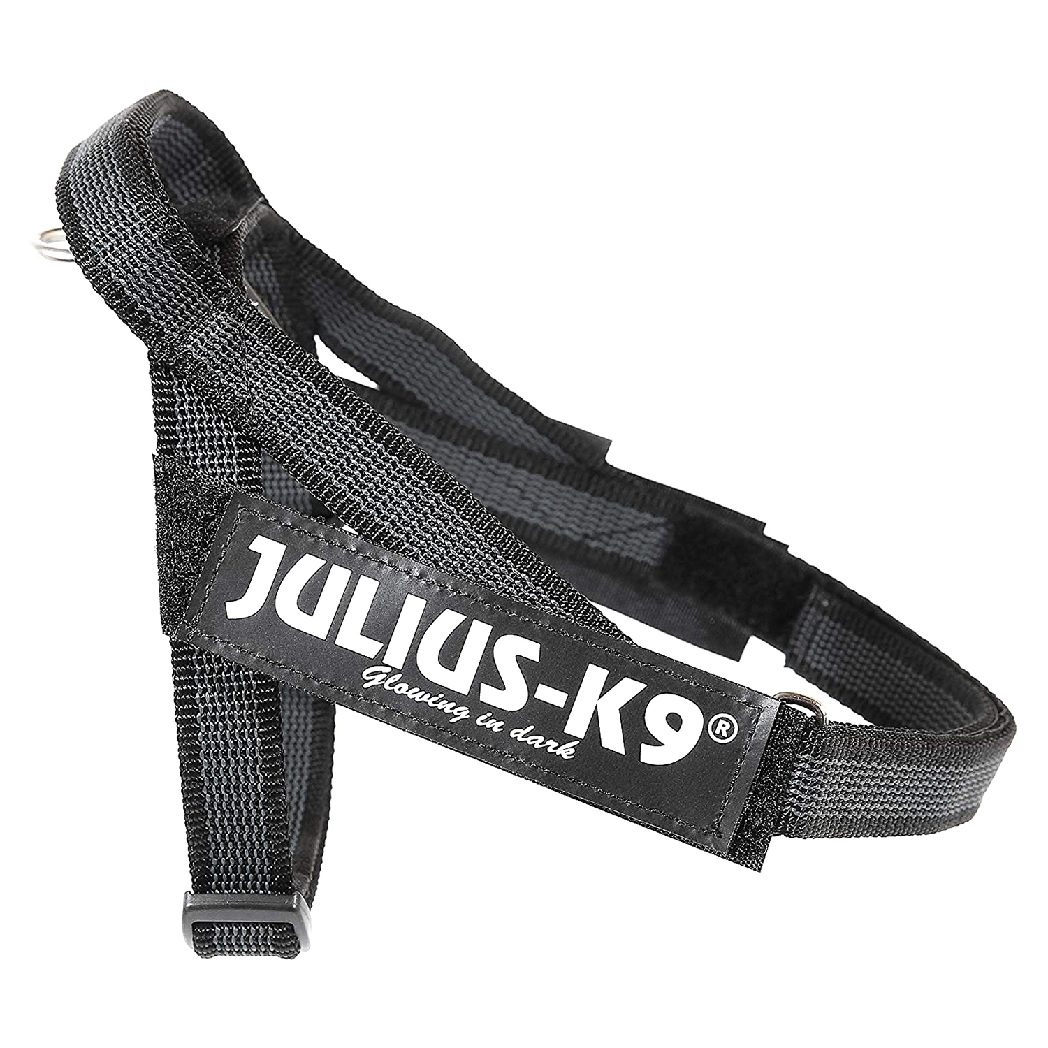 JULIUS-K9 шлейка для собак Ремни Color & Gray IDC® Mini-Mini (40-49см / 4-7кг), черный СКИДКА 40%