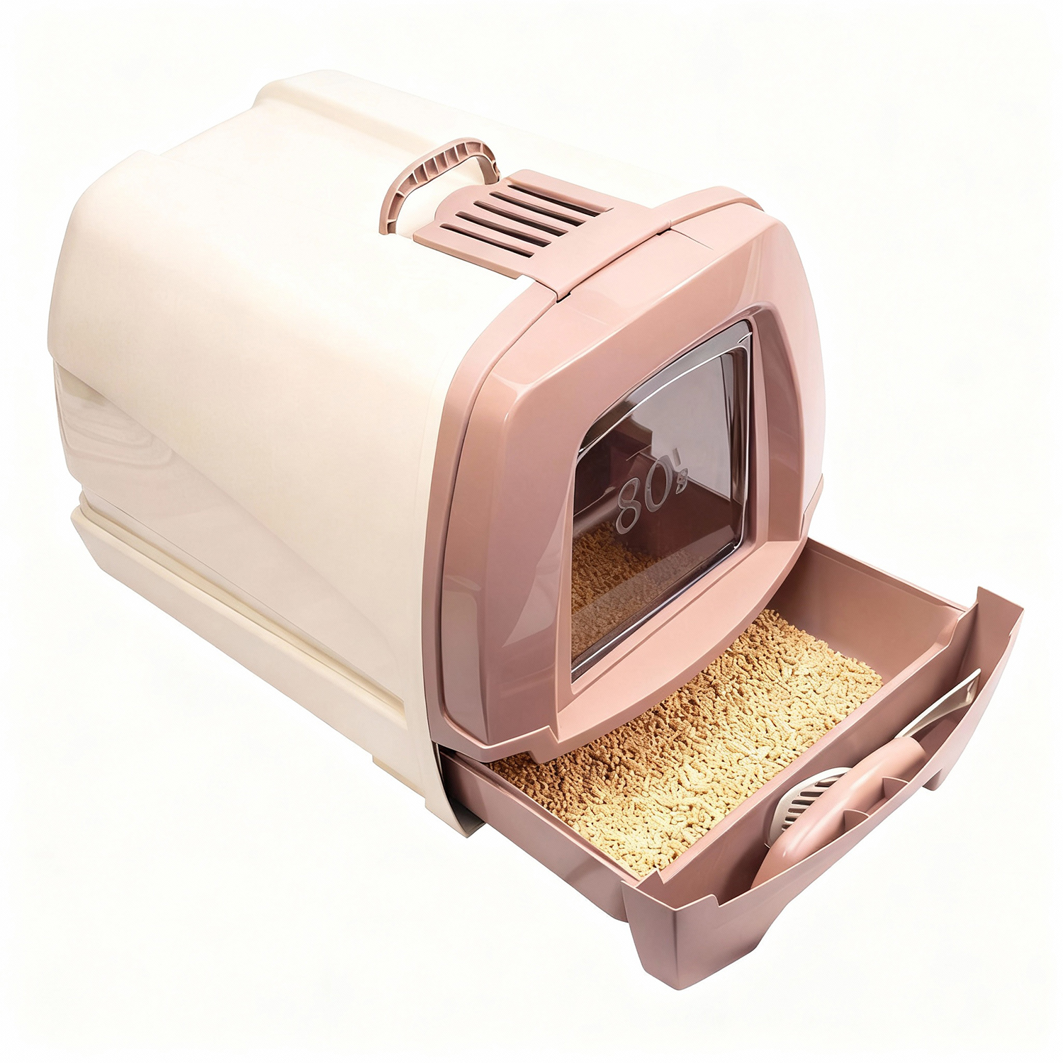 Био-туалет MPS 80'S MAXI для крупных кошек с выдвижным лотком 62х47х49см, бежевый Био-туалет MPS 80'S MAXI для крупных кошек с выдвижным лотком 62х47х49см, бежевый