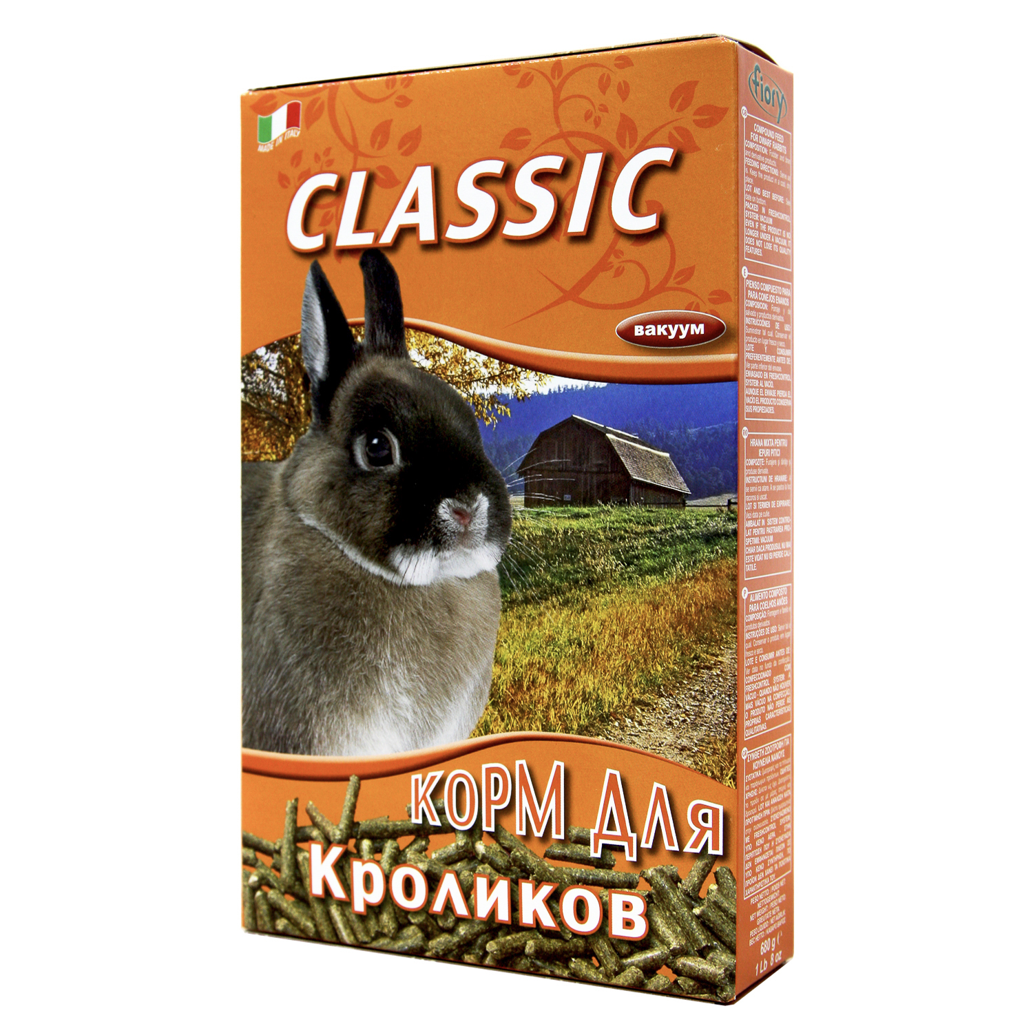 FIORY корм для кроликов Classic гранулированный 680 г