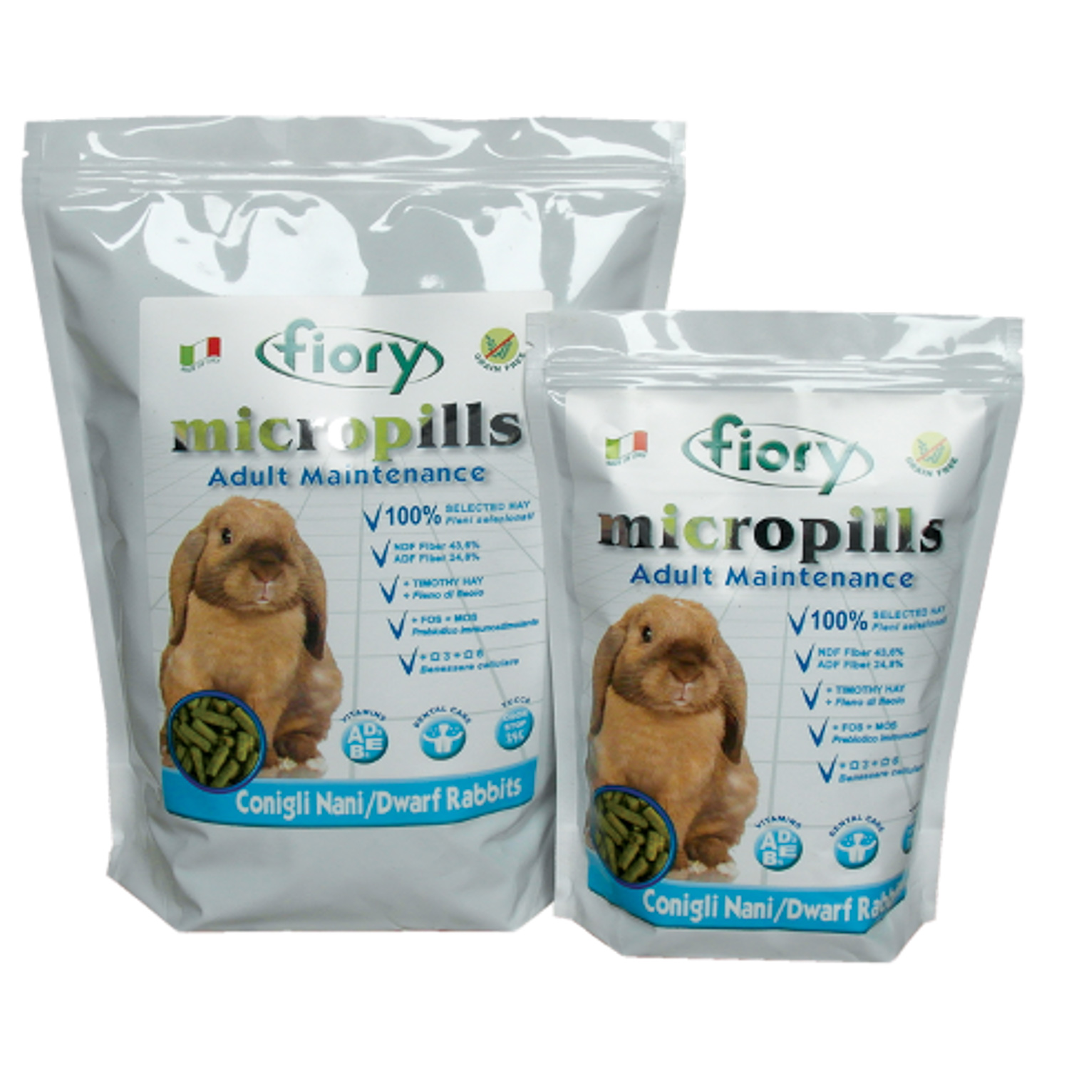 FIORY корм для карликовых кроликов Micropills Dwarf Rabbits 850 г