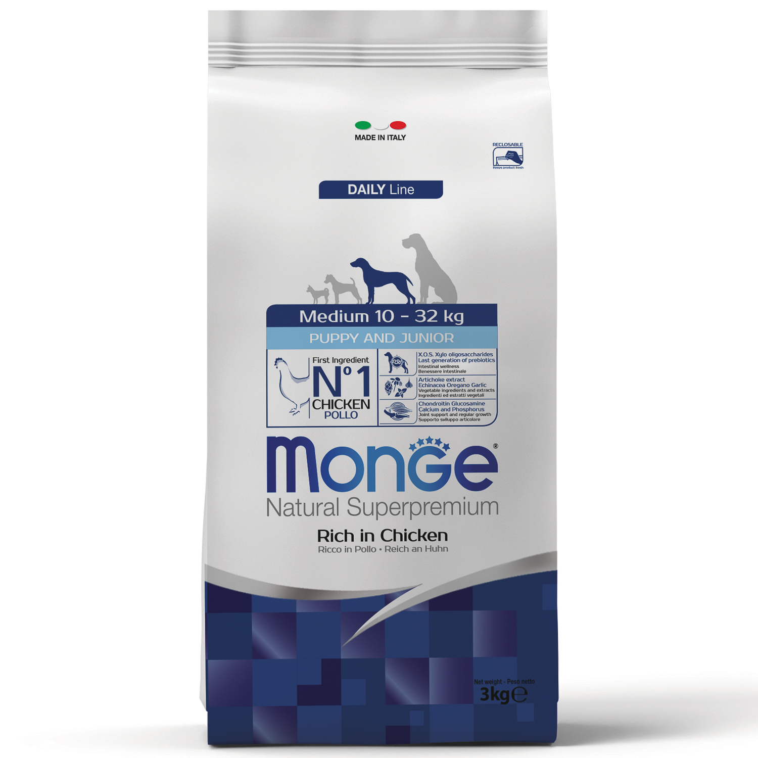 Monge Dog Medium корм для щенков средних пород 3 кг