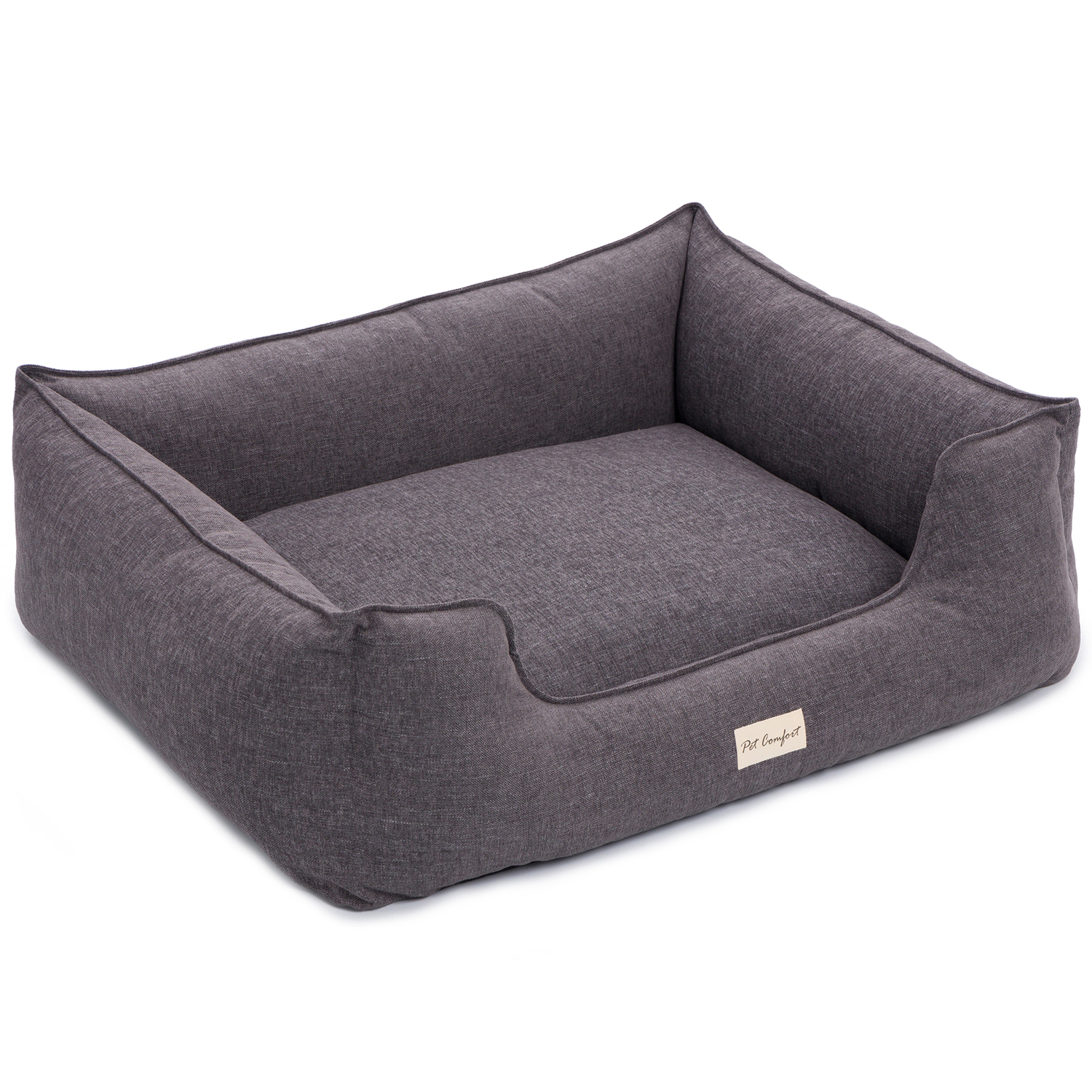 Лежанка Pet Comfort для собак крупных пород, Alpha Mirandus 17, размер L, 85х105 см, серый СКИДКА 40%