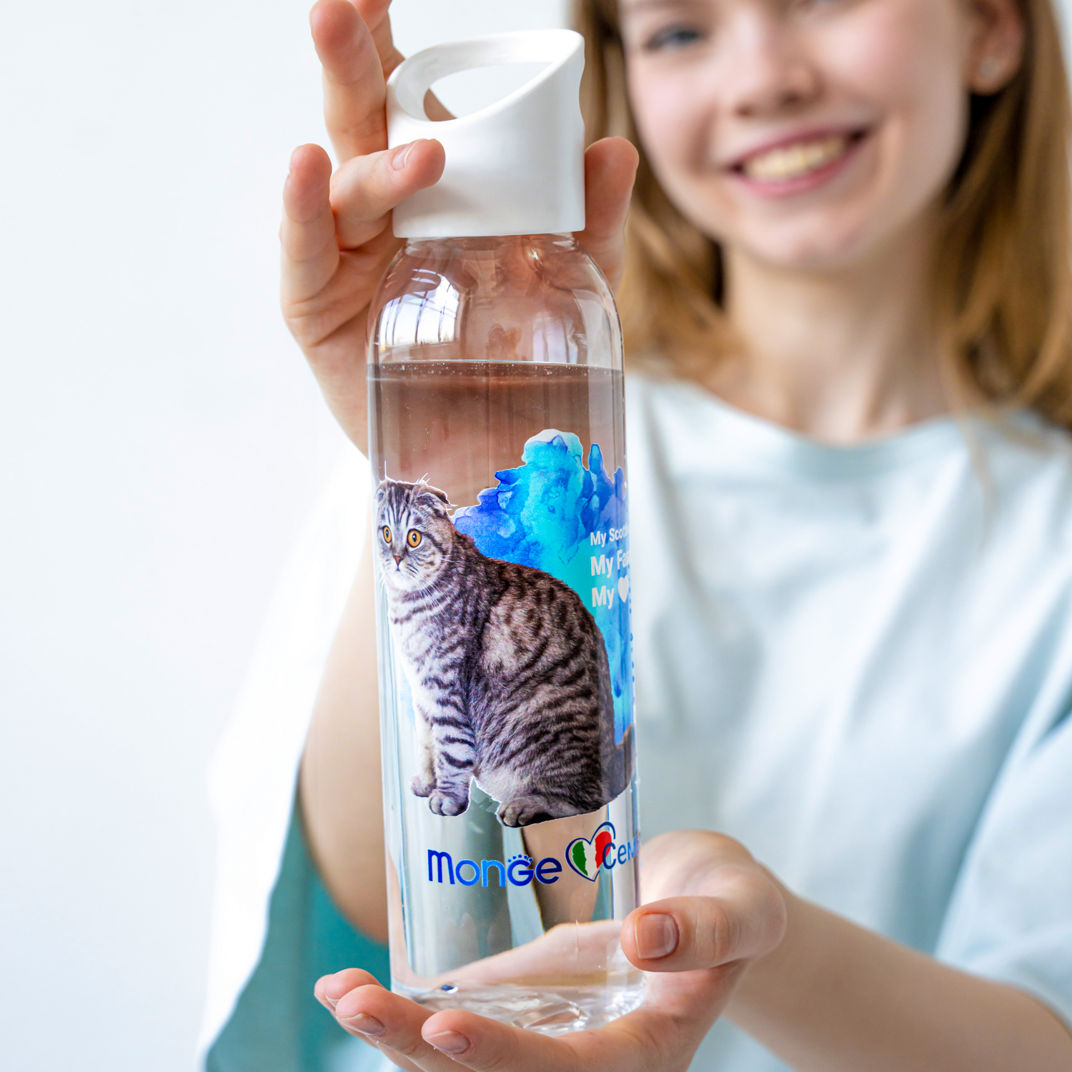 Monge Gift Shop collection 2023 бутылка для воды Шотландская полосатая кошка