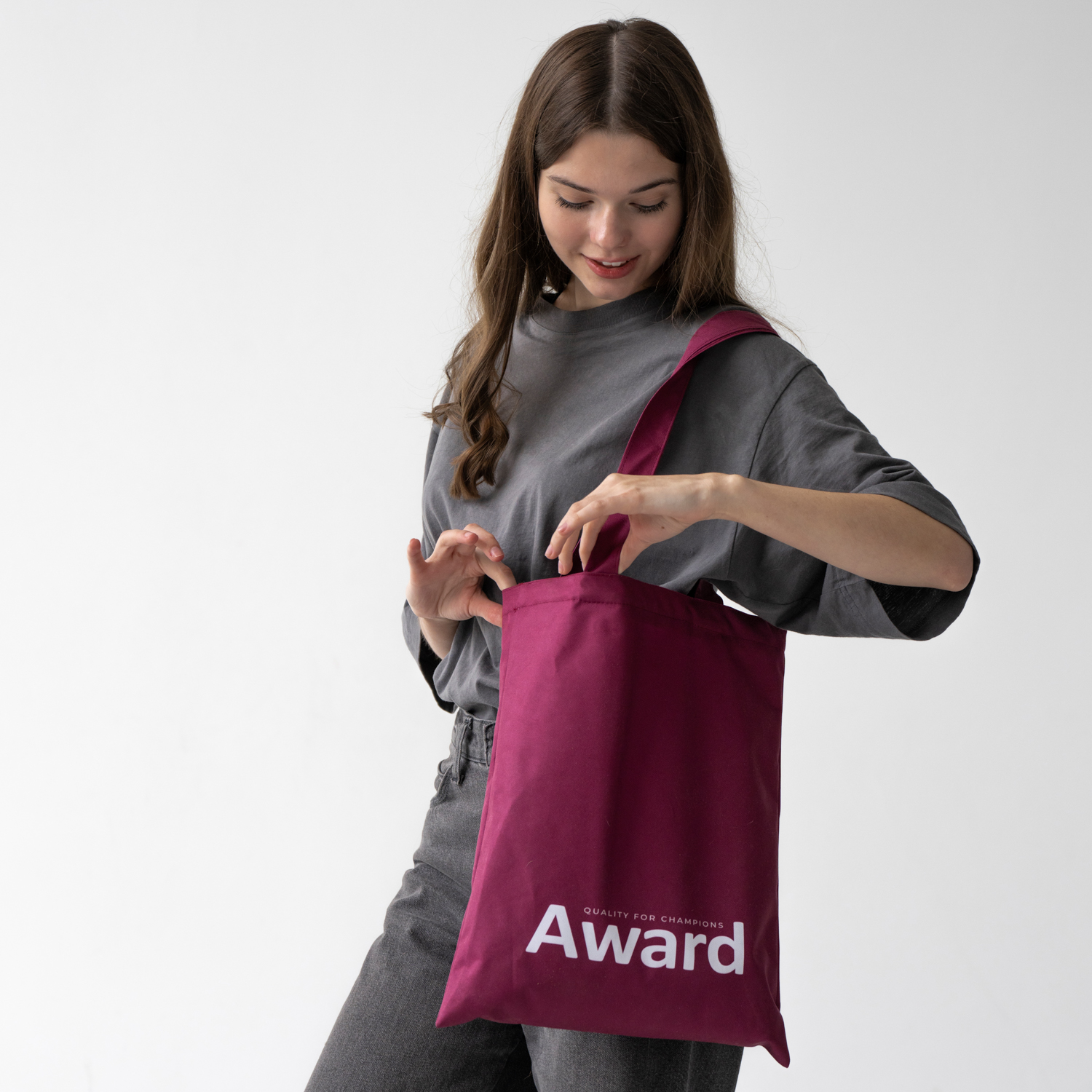 Award сумка-шоппер с логотипом, 33*40 см