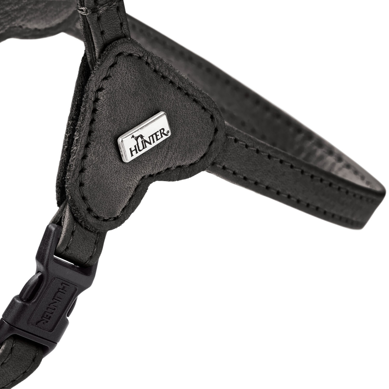Hunter шлейка для собак Soho Mini XXS-XS (26-31 см), натуральная кожа, черная