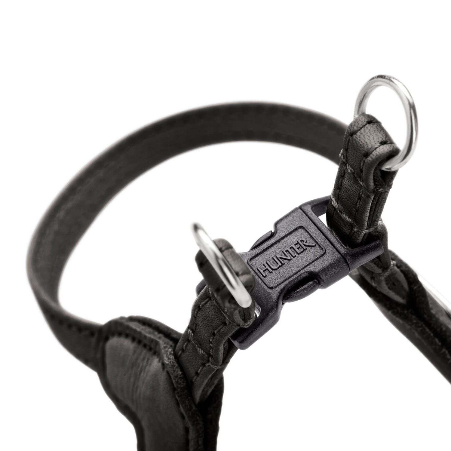 Hunter шлейка для собак Soho Mini XXS-XS (26-31 см), натуральная кожа, черная