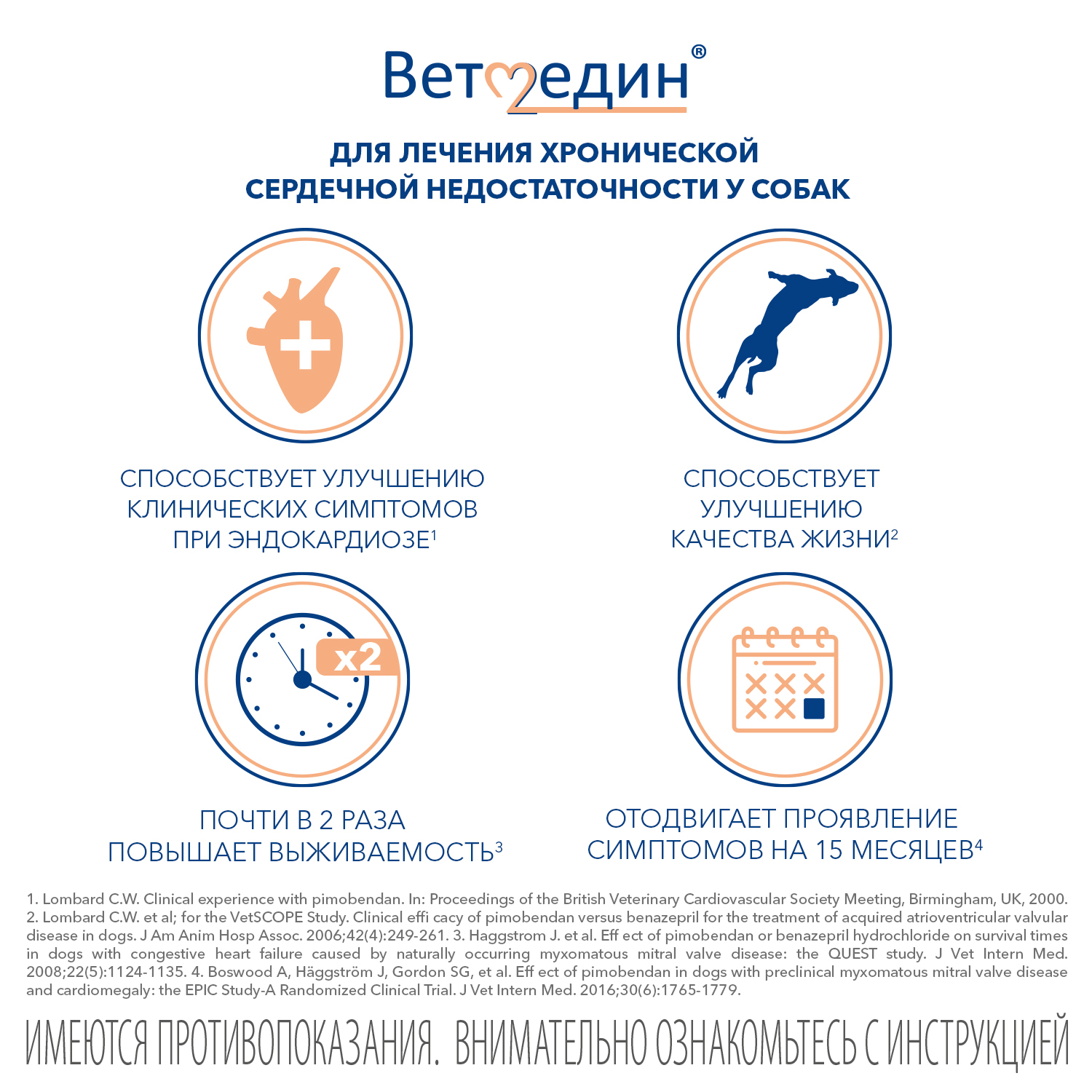 BI Ветмедин® S 5 мг – жевательные таблетки для лечения сердечной недостаточности у собак, 50 таб.