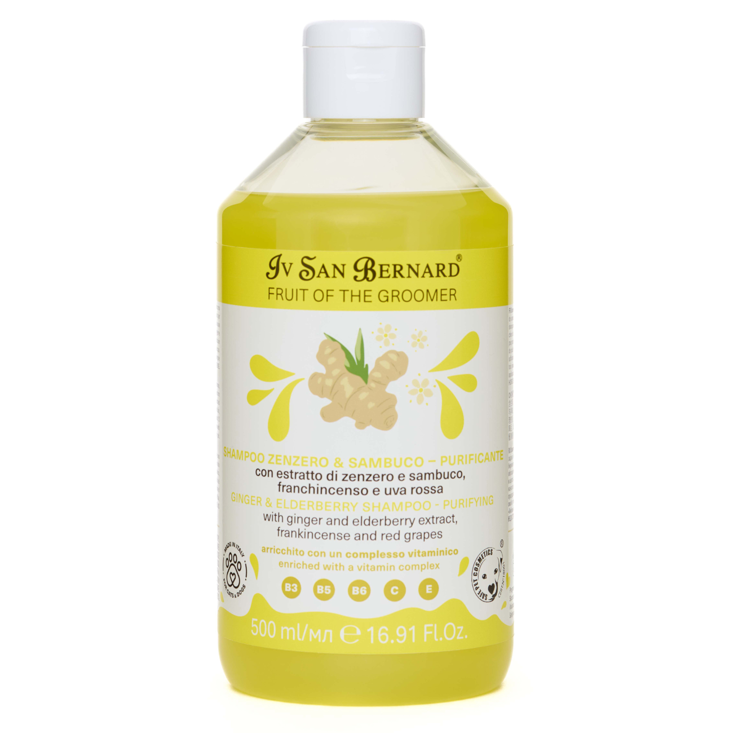ISB Fruit of the Groomer Ginger&Elderbery шампунь с противовоспалительным эффектом 500 мл