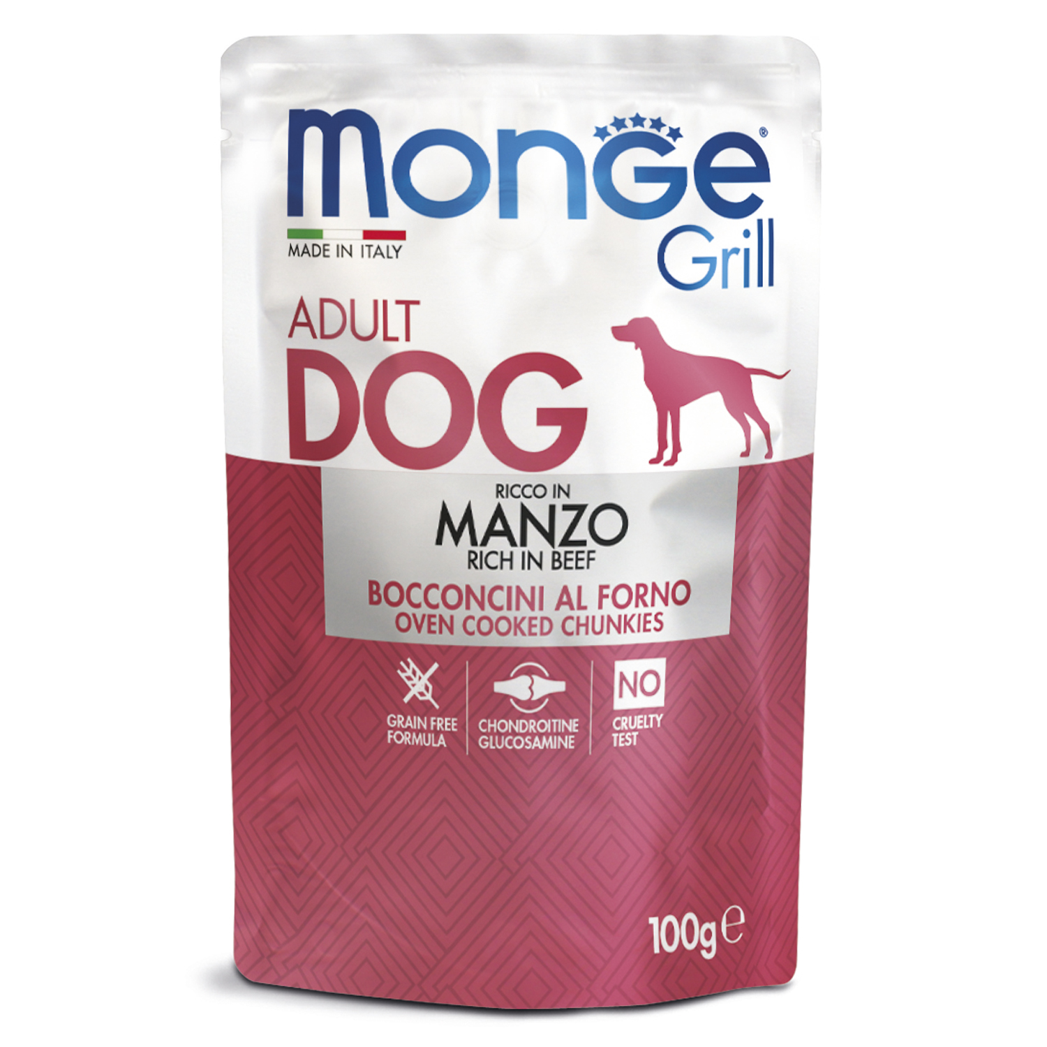 Monge Dog Grill Pouch паучи для собак говядина 100г