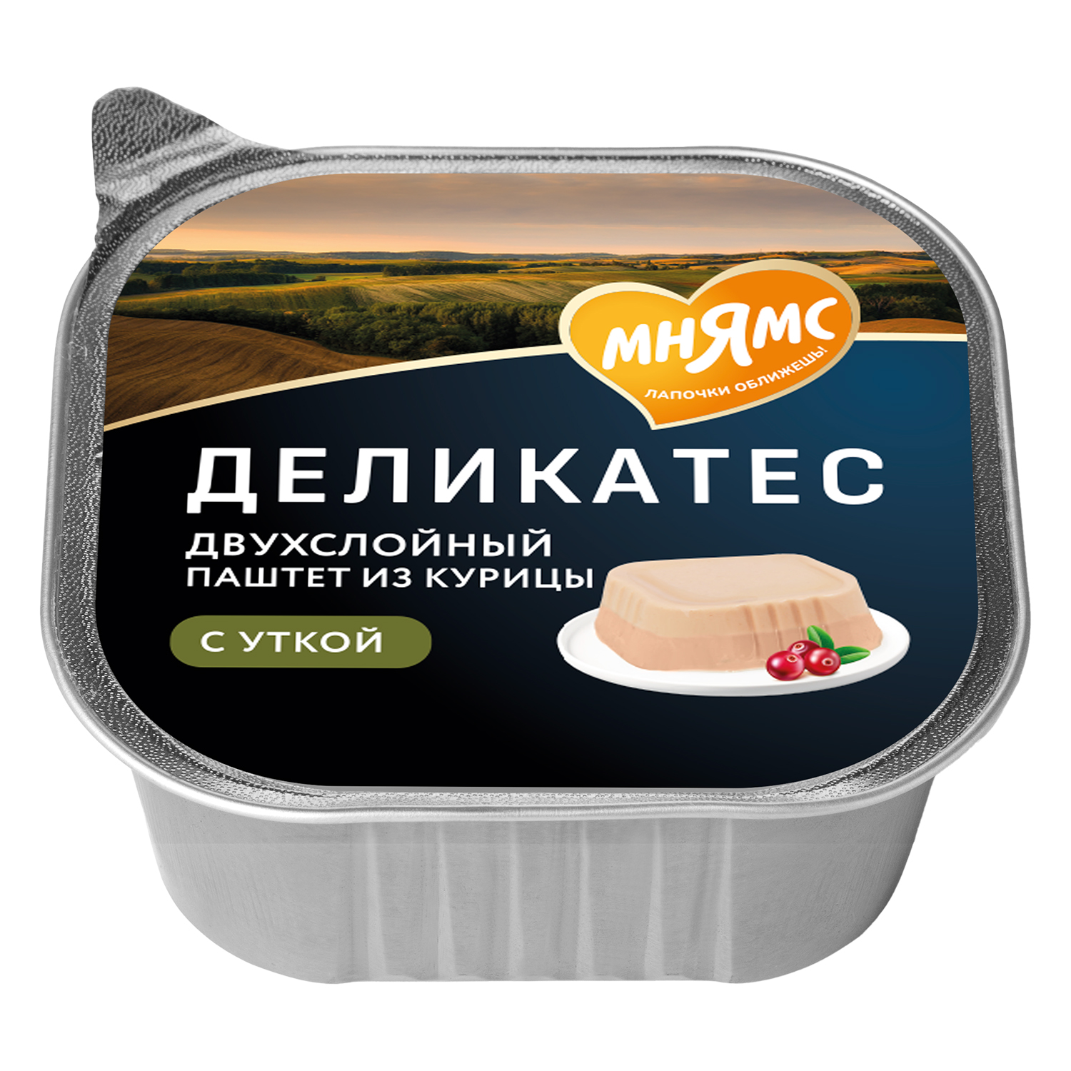 Влажный корм Мнямс Деликатес для взрослых и стерилизованных кошек «Ассорти двухслойных паштетов» 40 г х 6 шт.