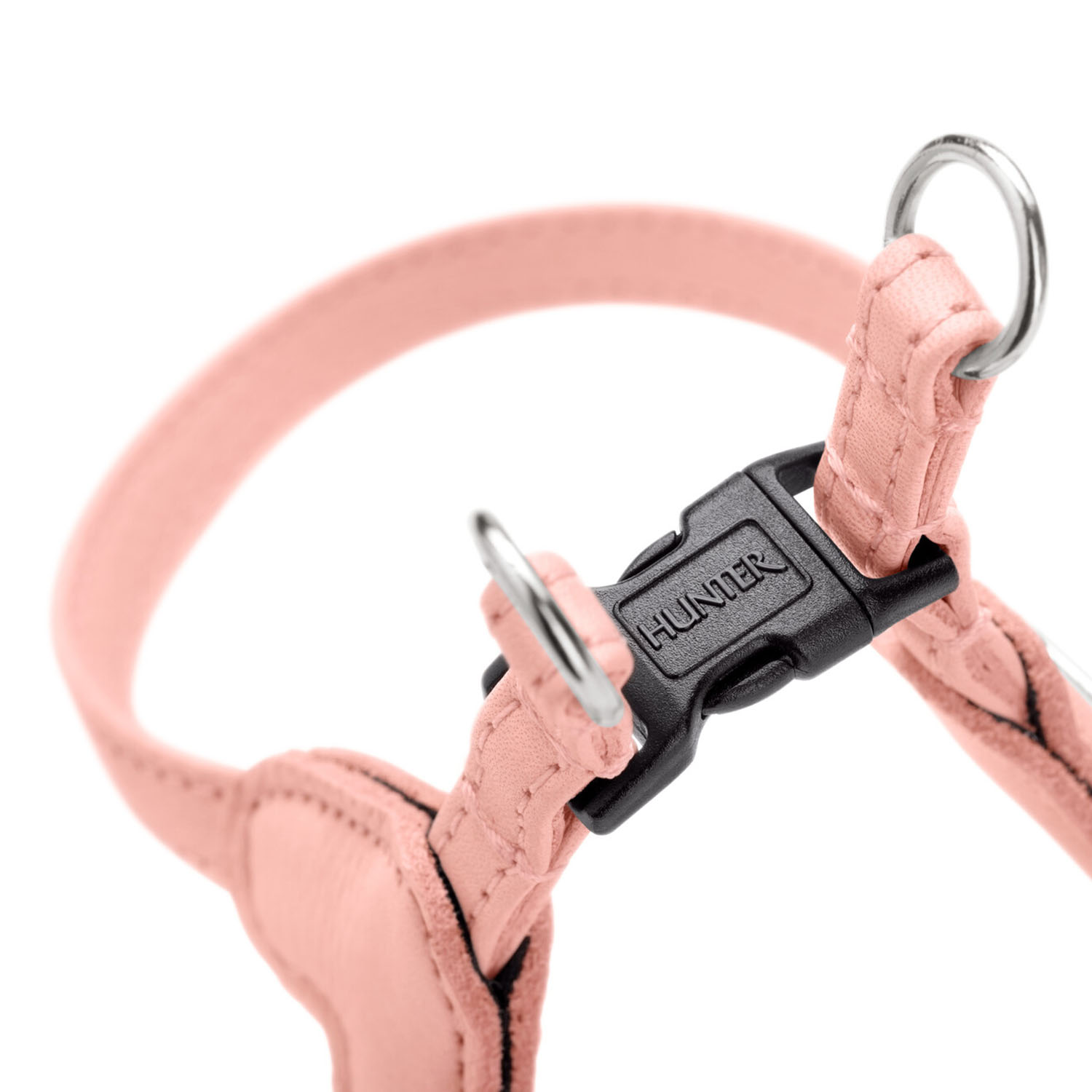 Hunter шлейка для собак Soho Mini XXS-XS (26-31 см), натуральная кожа, розовая