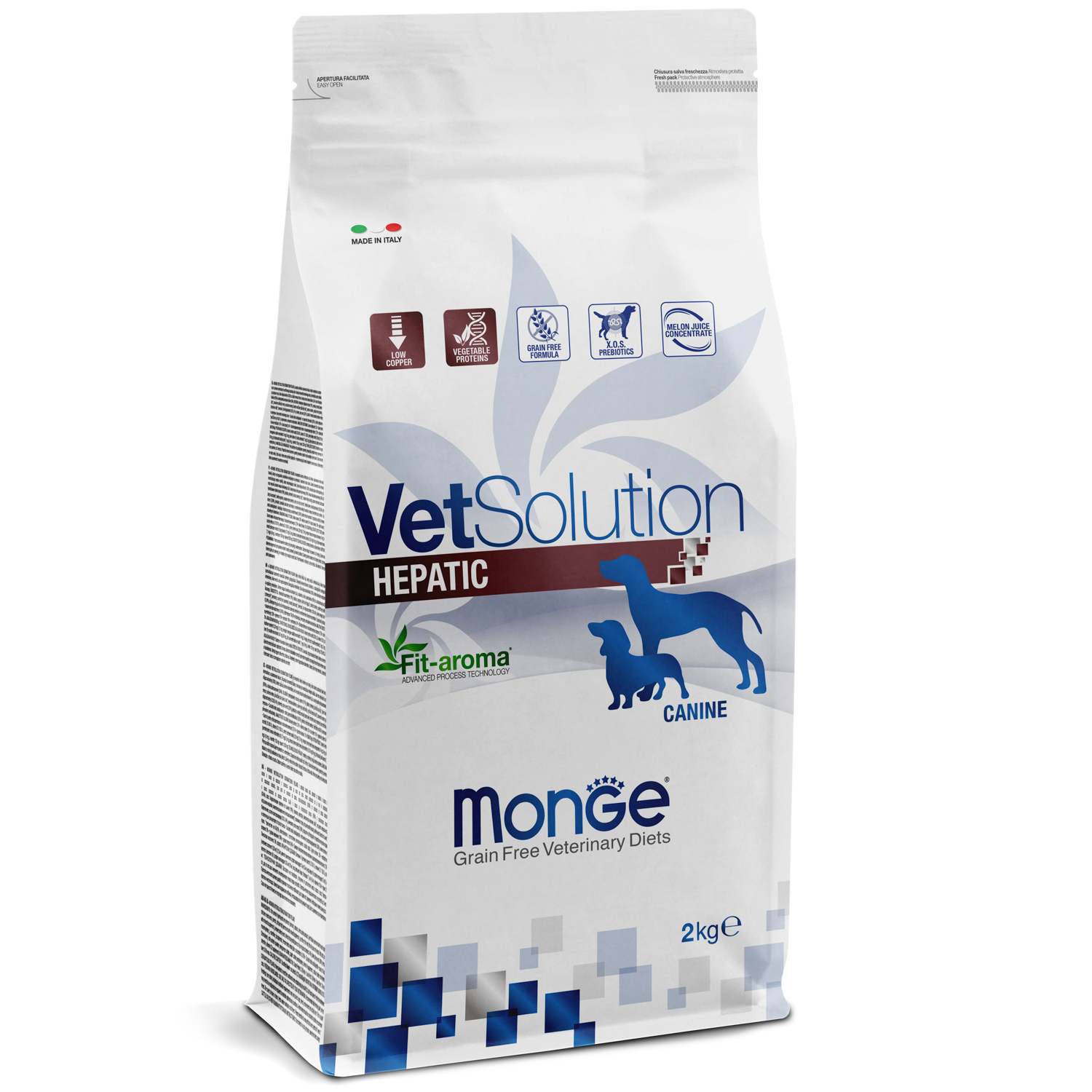 Ветеринарная диета Monge VetSolution Dog Hepatic Гепатик для собак при заболеваниях печени 2 кг