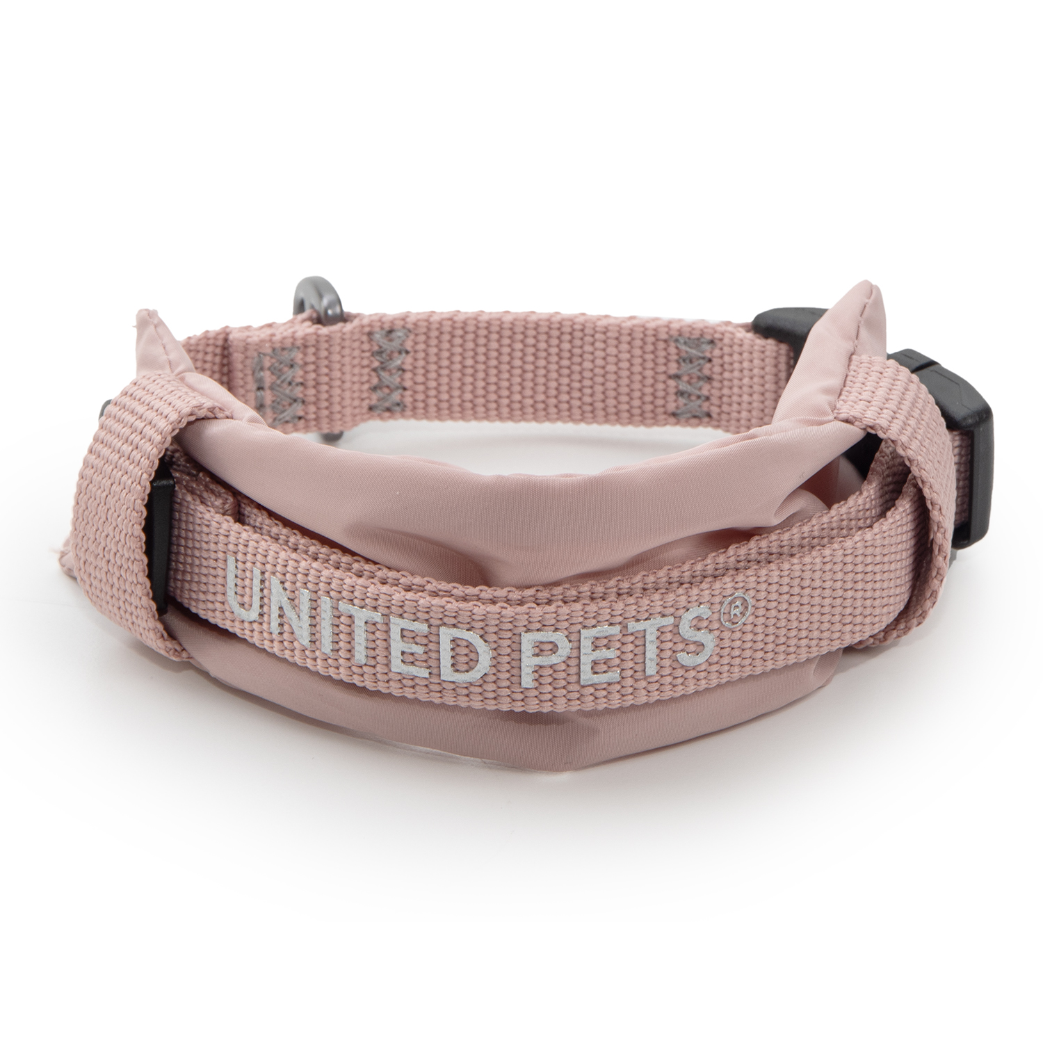 Ошейник United Pets с мягкой подкладкой для собак Citylife S 15 x 30-40 см пыльная роза