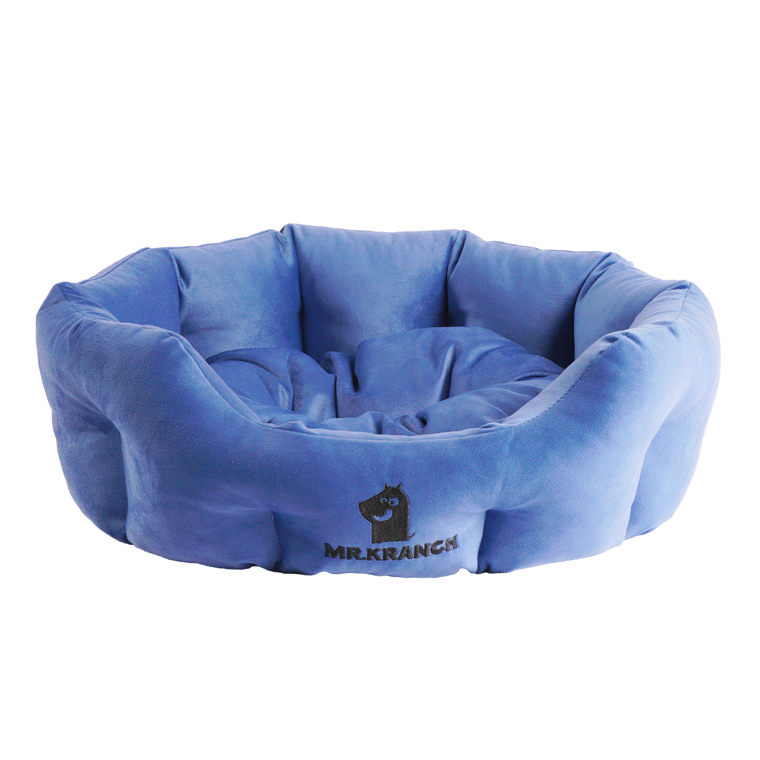 Лежанка Mr.Kranch HoReCa для собак круглая размер 50х40х20см синяя
