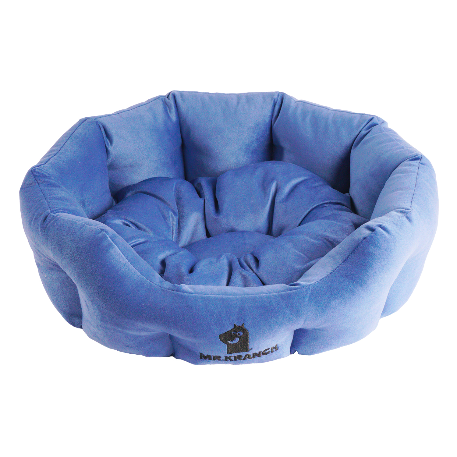 Лежанка Mr.Kranch HoReCa для собак круглая размер 50х40х20см синяя