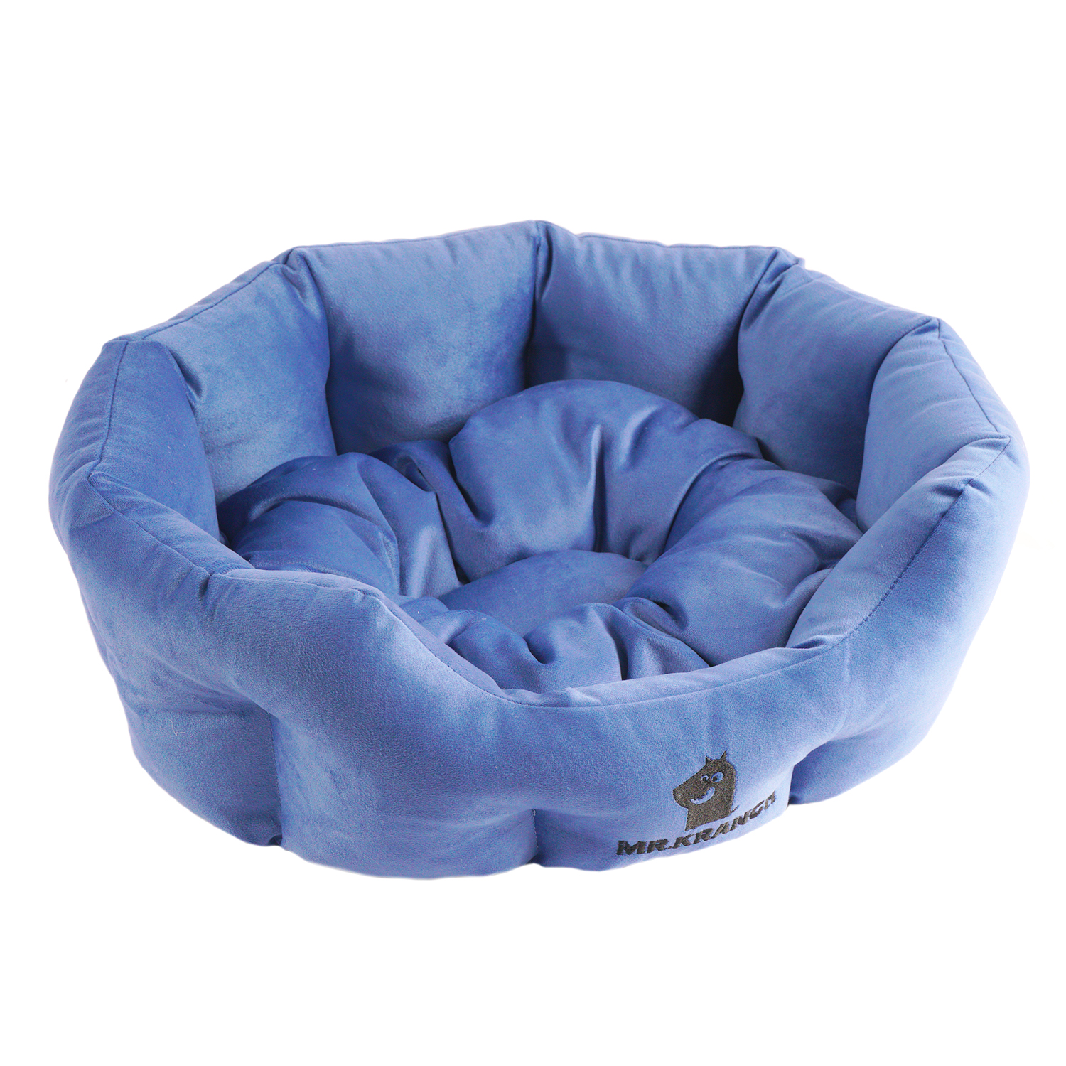 Лежанка Mr.Kranch HoReCa для собак круглая размер 50х40х20см синяя
