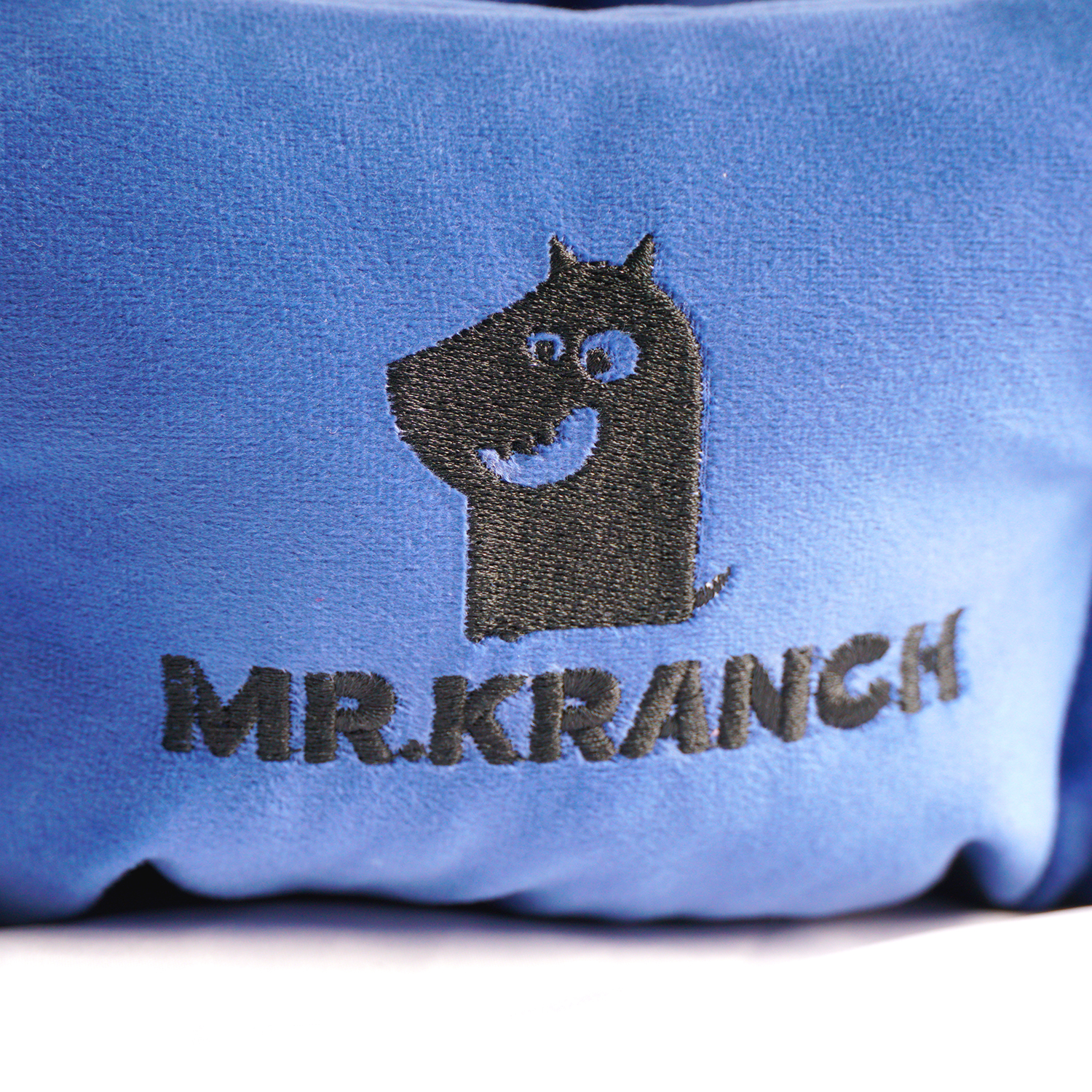 Лежанка Mr.Kranch HoReCa для собак круглая размер 50х40х20см синяя