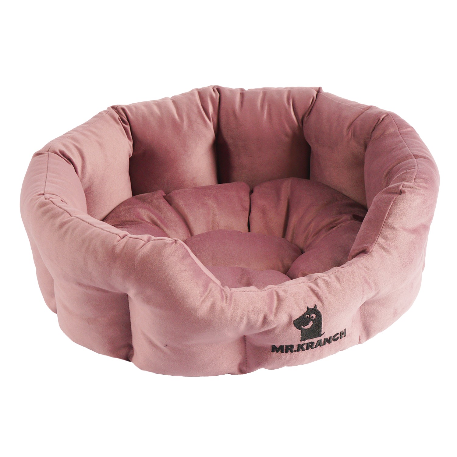 Лежанка Mr.Kranch HoReCa для собак круглая размер 50х40х20см сирень