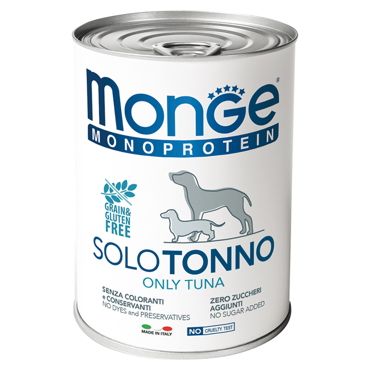 Влажный корм Monge Dog Monoprotein для собак, паштет из тунца, консервы 400 г
