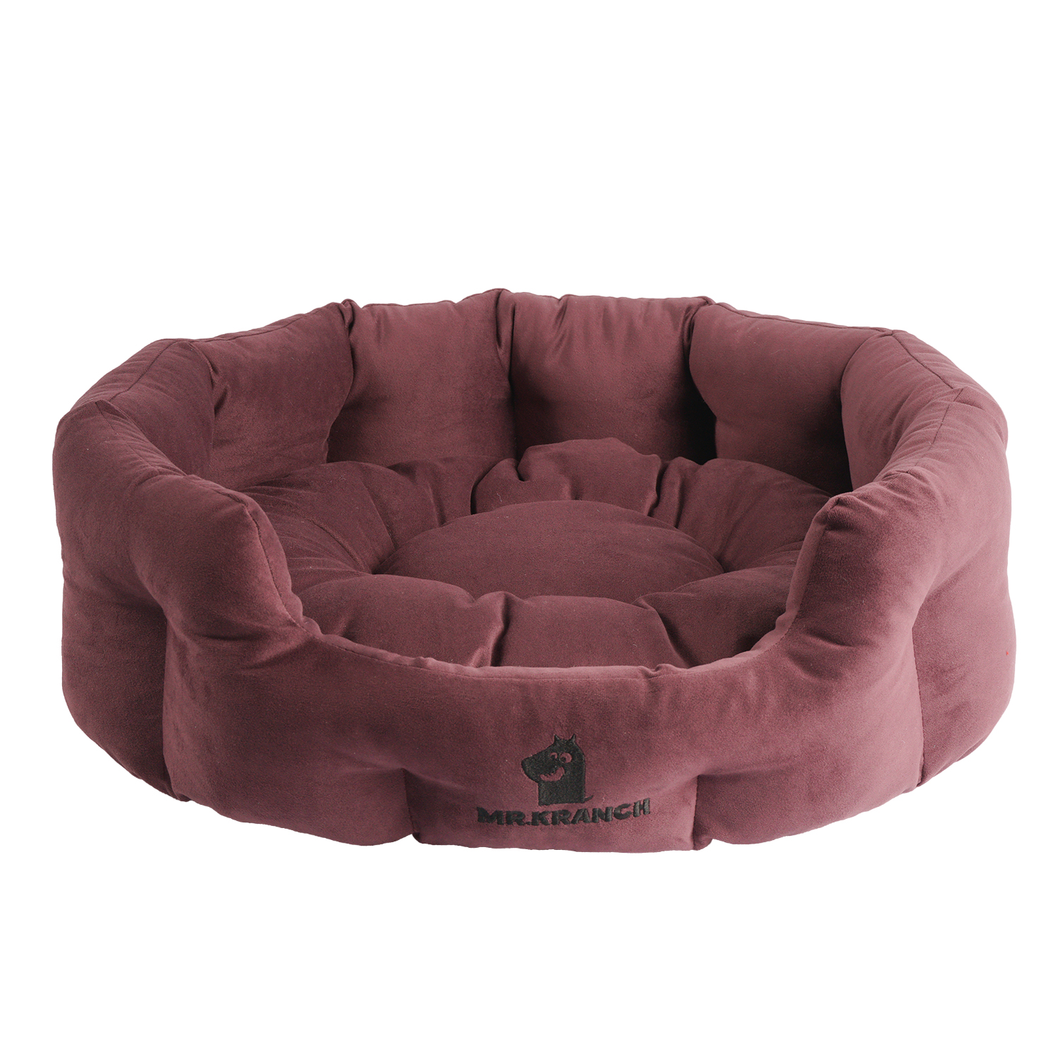 Лежанка Mr.Kranch HoReCa для собак круглая размер 60х50х21см виноградная