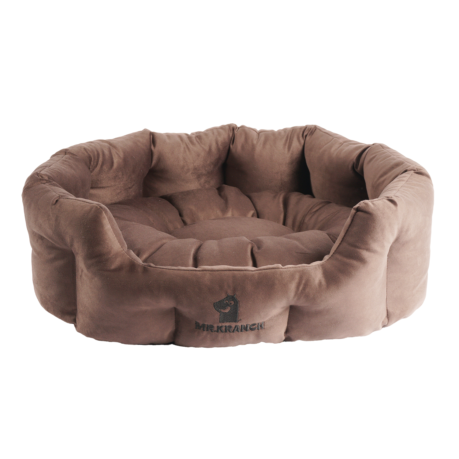 Лежанка Mr.Kranch HoReCa для собак круглая размер 60х50х21см коричневая
