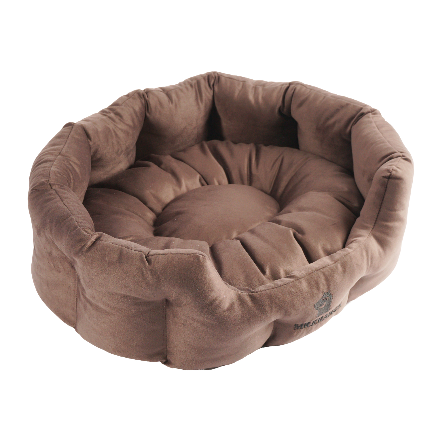 Лежанка Mr.Kranch HoReCa для собак круглая размер 60х50х21см коричневая