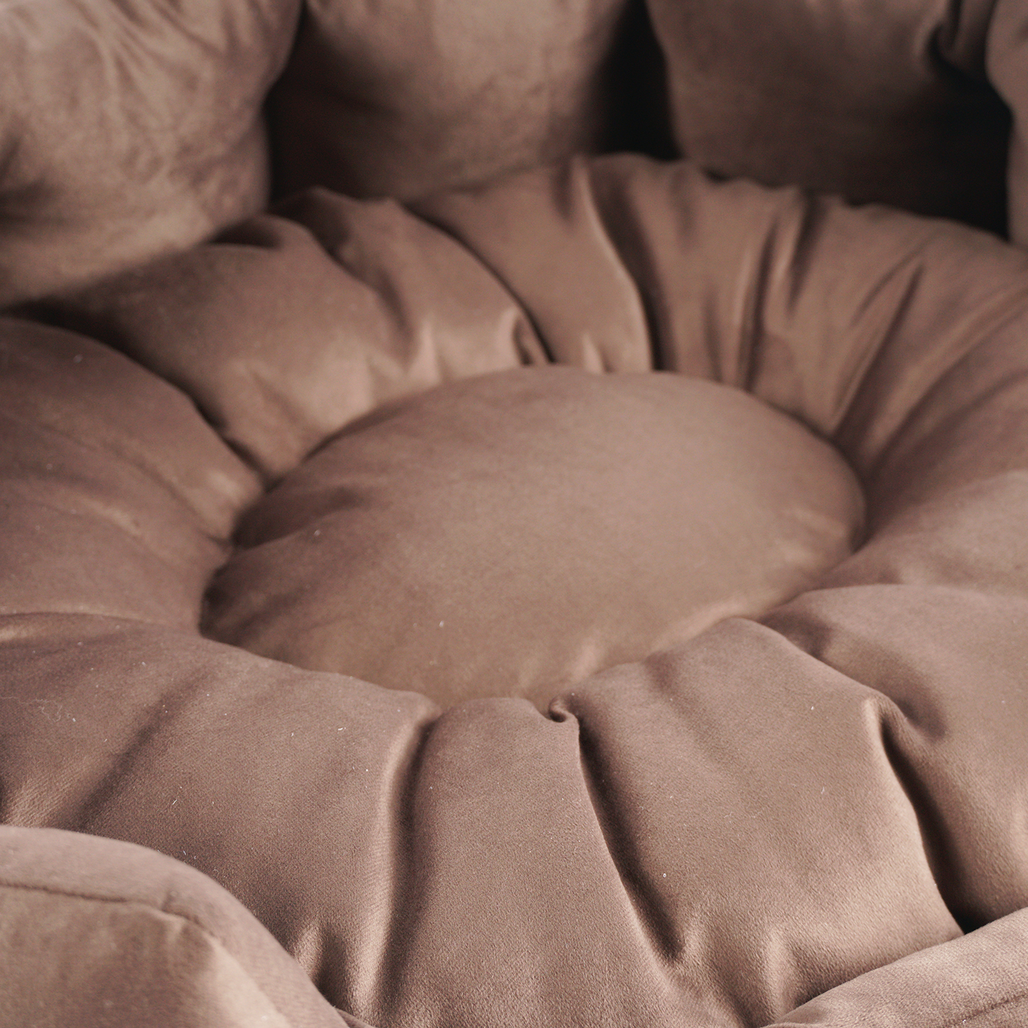 Лежанка Mr.Kranch HoReCa для собак круглая размер 60х50х21см коричневая