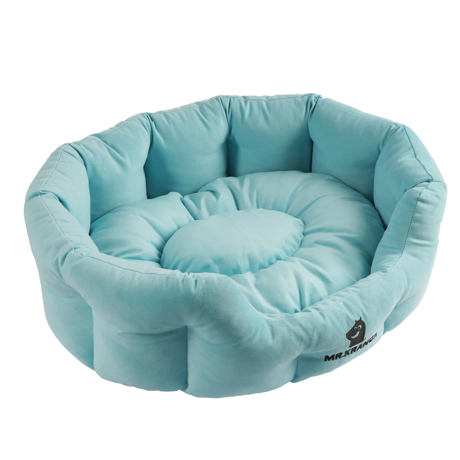 Лежанка Mr.Kranch HoReCa для собак круглая размер 60х50х21см голубая