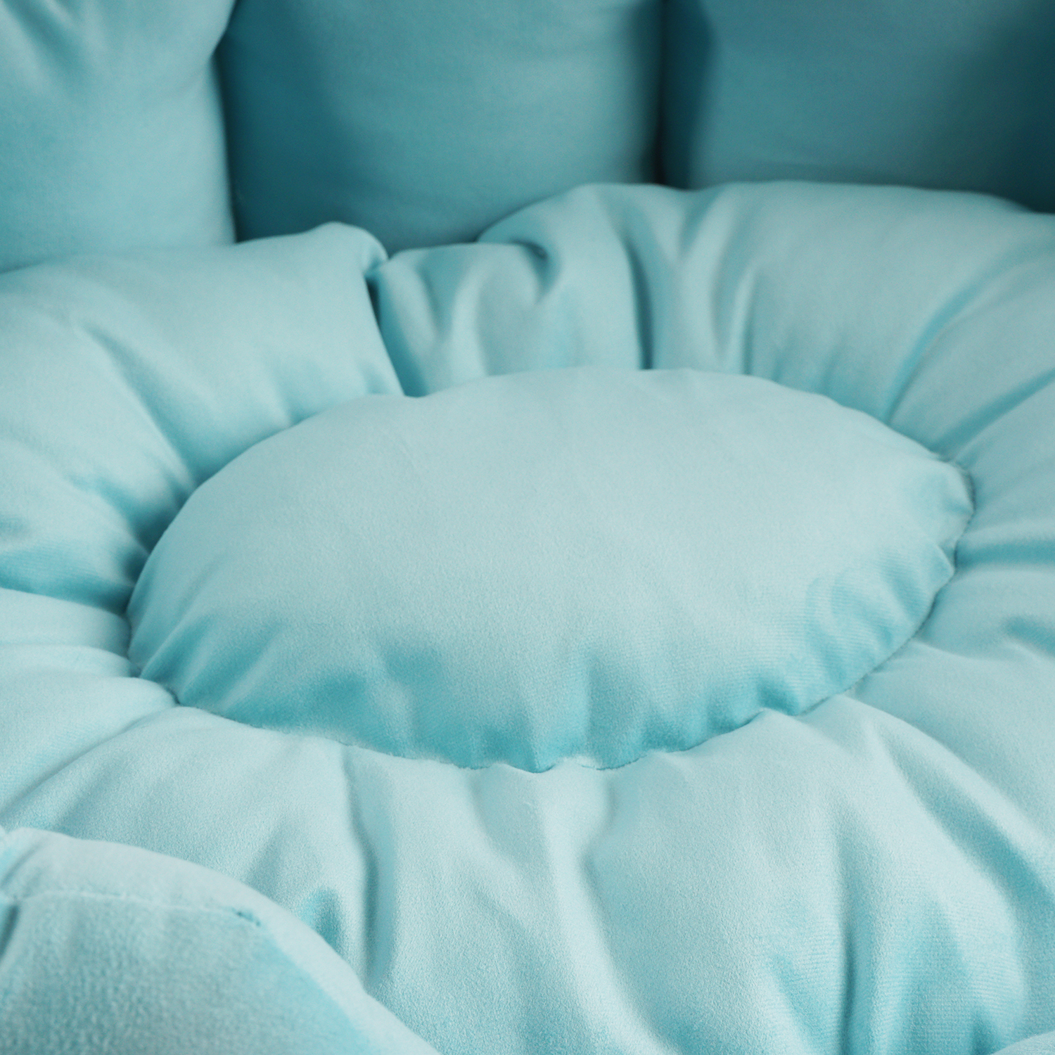 Лежанка Mr.Kranch HoReCa для собак круглая размер 60х50х21см голубая