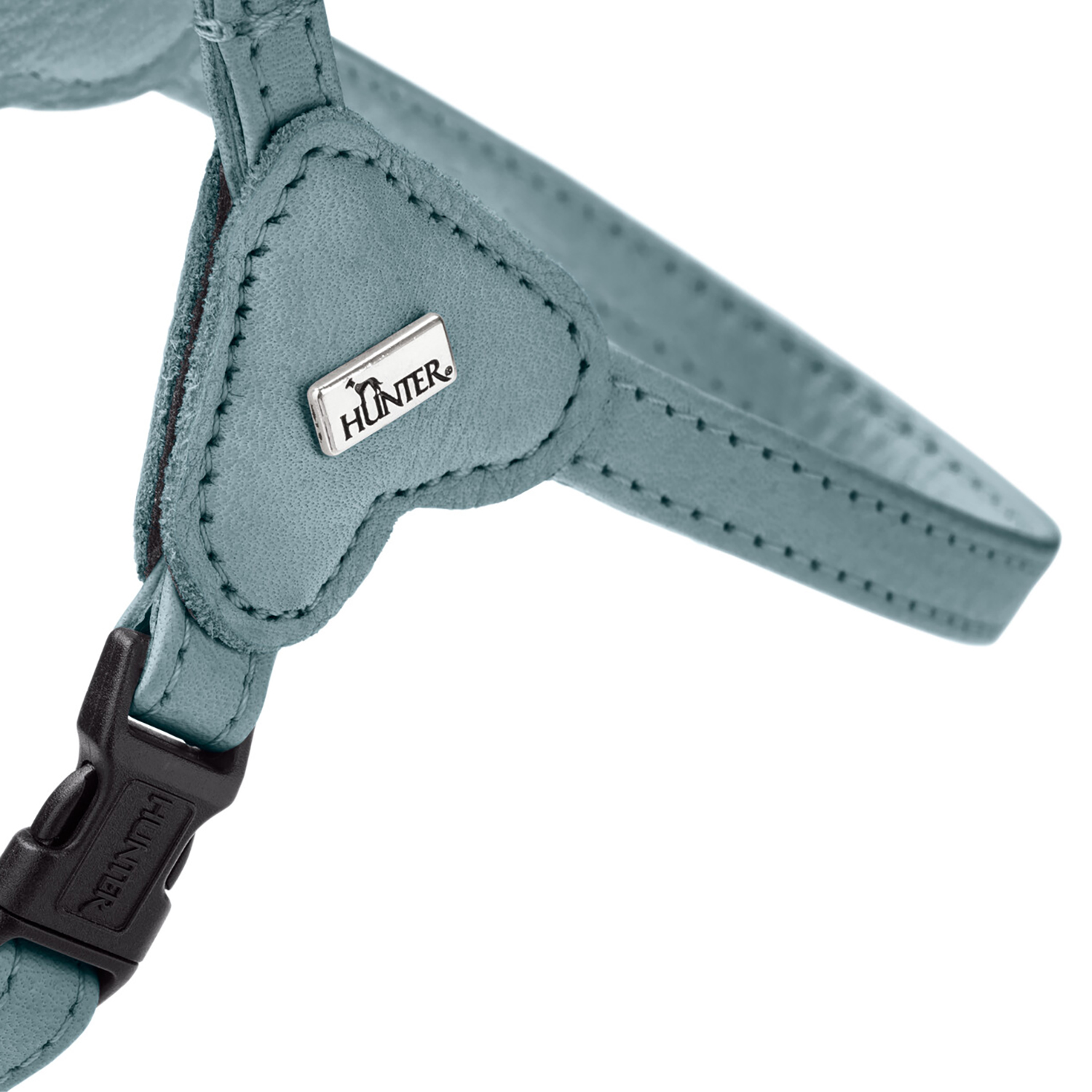 Hunter шлейка для собак Soho Mini XS (30-39 см), натуральная кожа, голубая