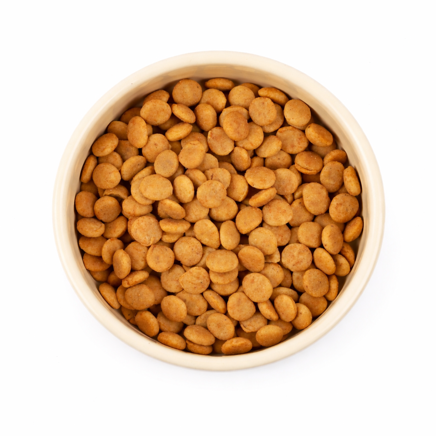 Миска Mr.Kranch Bamboo керамическая сливочная на бамбуковой подставке 470 мл