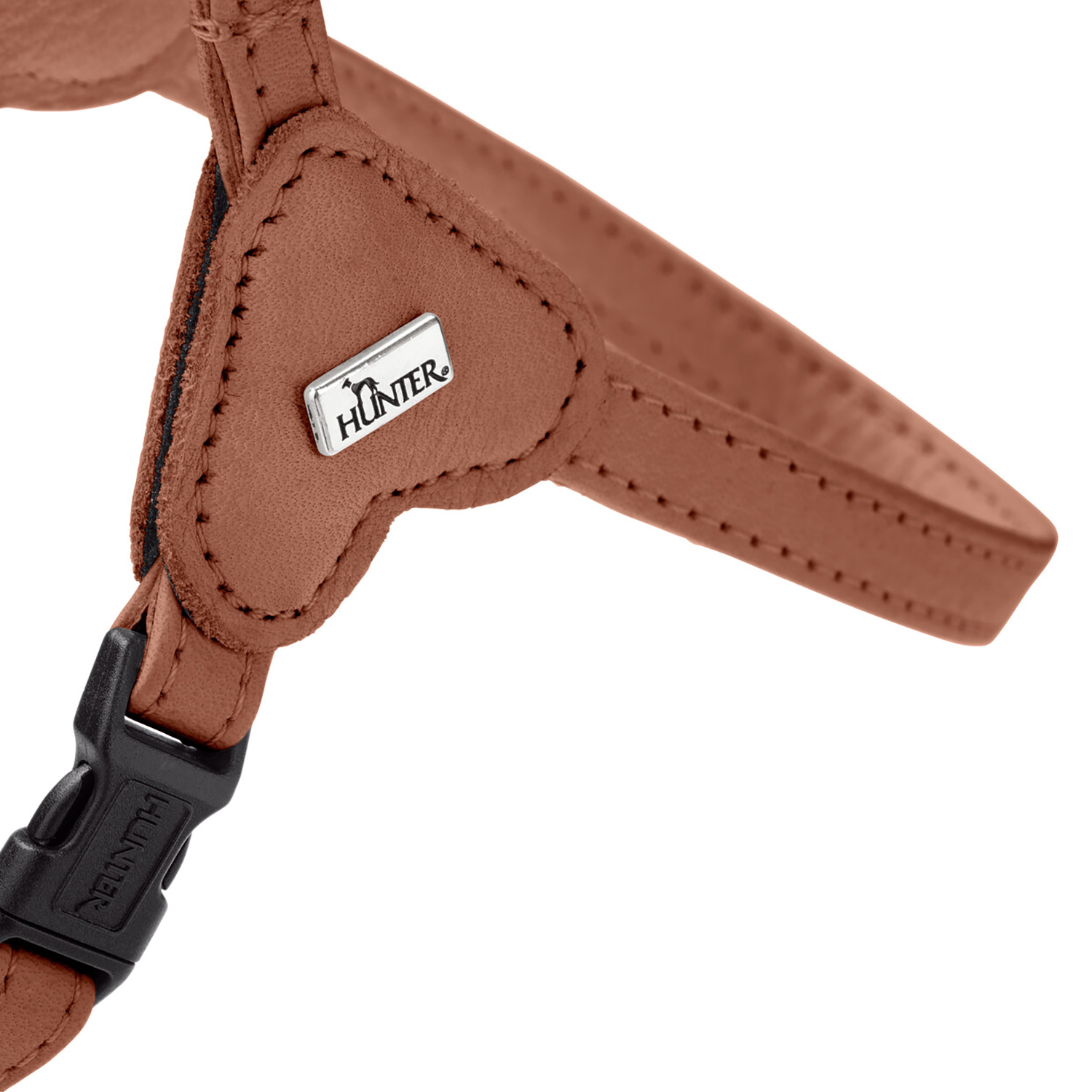 Hunter шлейка для собак Soho Mini XXS-XS (26-31 см), натуральная кожа, коричневая