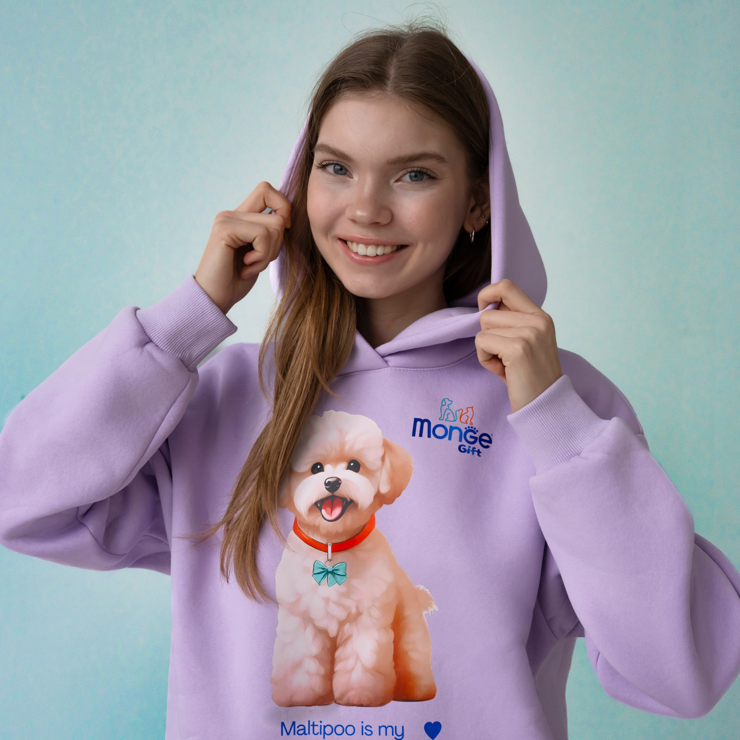 Худи AVALON мальтипу / сиреневого цвета Monge Gift L
