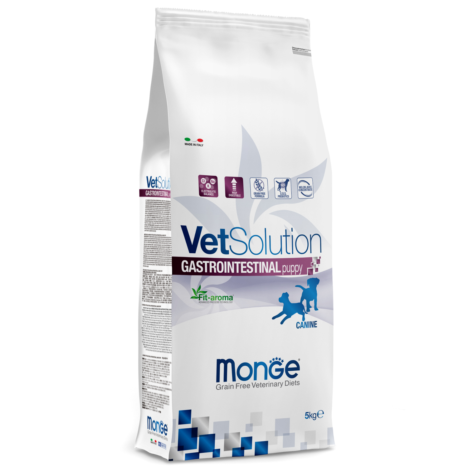 Ветеринарная диета Monge VetSolution Dog Gastrointestinal Гастроинтестинал для щенков при заболеваниях ЖКТ 5 кг