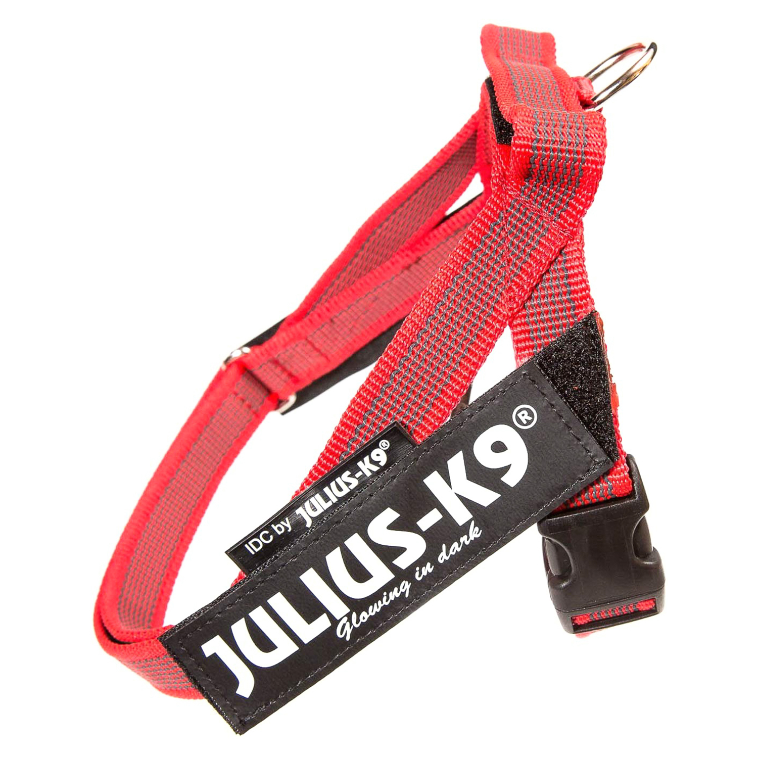 JULIUS-K9 шлейка для собак РемниColor & Gray IDC® Mini-Mini (40-49см / 4-7кг), красный СКИДКА 40%