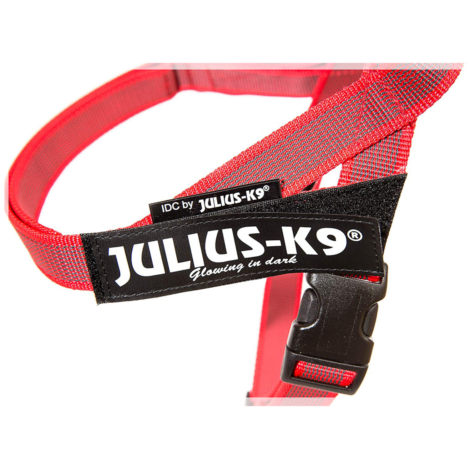 JULIUS-K9 шлейка для собак РемниColor & Gray IDC® Mini-Mini (40-49см / 4-7кг), красный СКИДКА 40%
