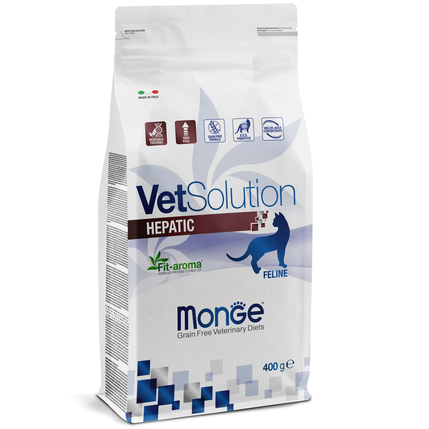 Ветеринарная диета Monge VetSolution Cat Hepatic Гепатик для кошек при заболеваниях печени 400 г