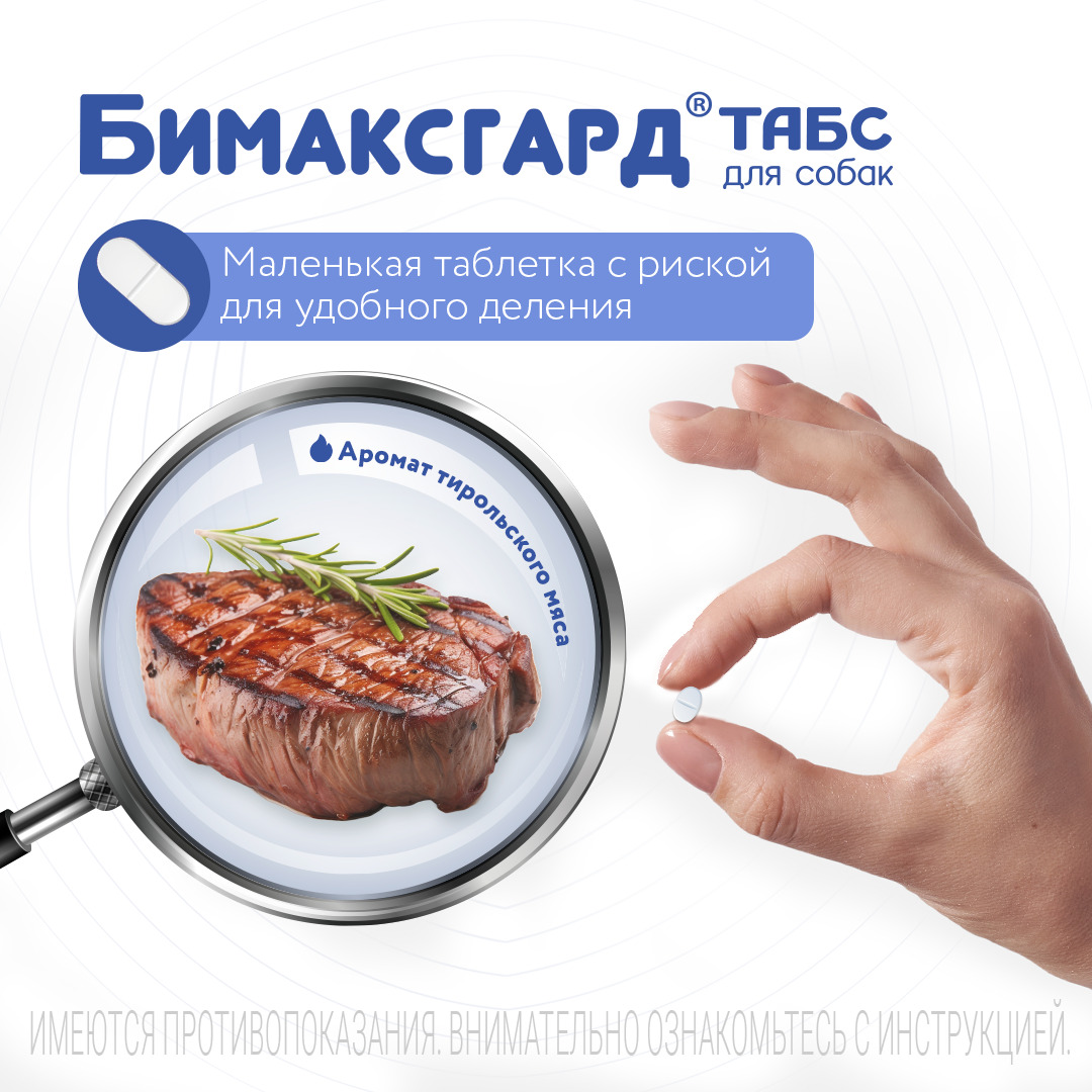 Бимаксгард® ТАБС для щенков и маленьких собак, 2 таб.