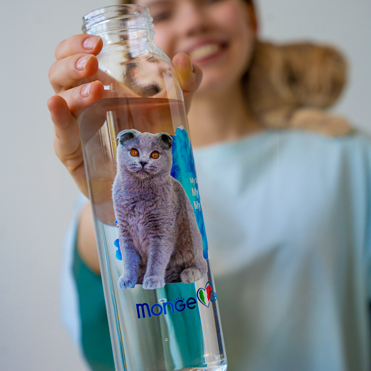 Monge Gift Shop collection 2023 бутылка для воды Шотландская вислоухая кошка (Скоттиш фолд)