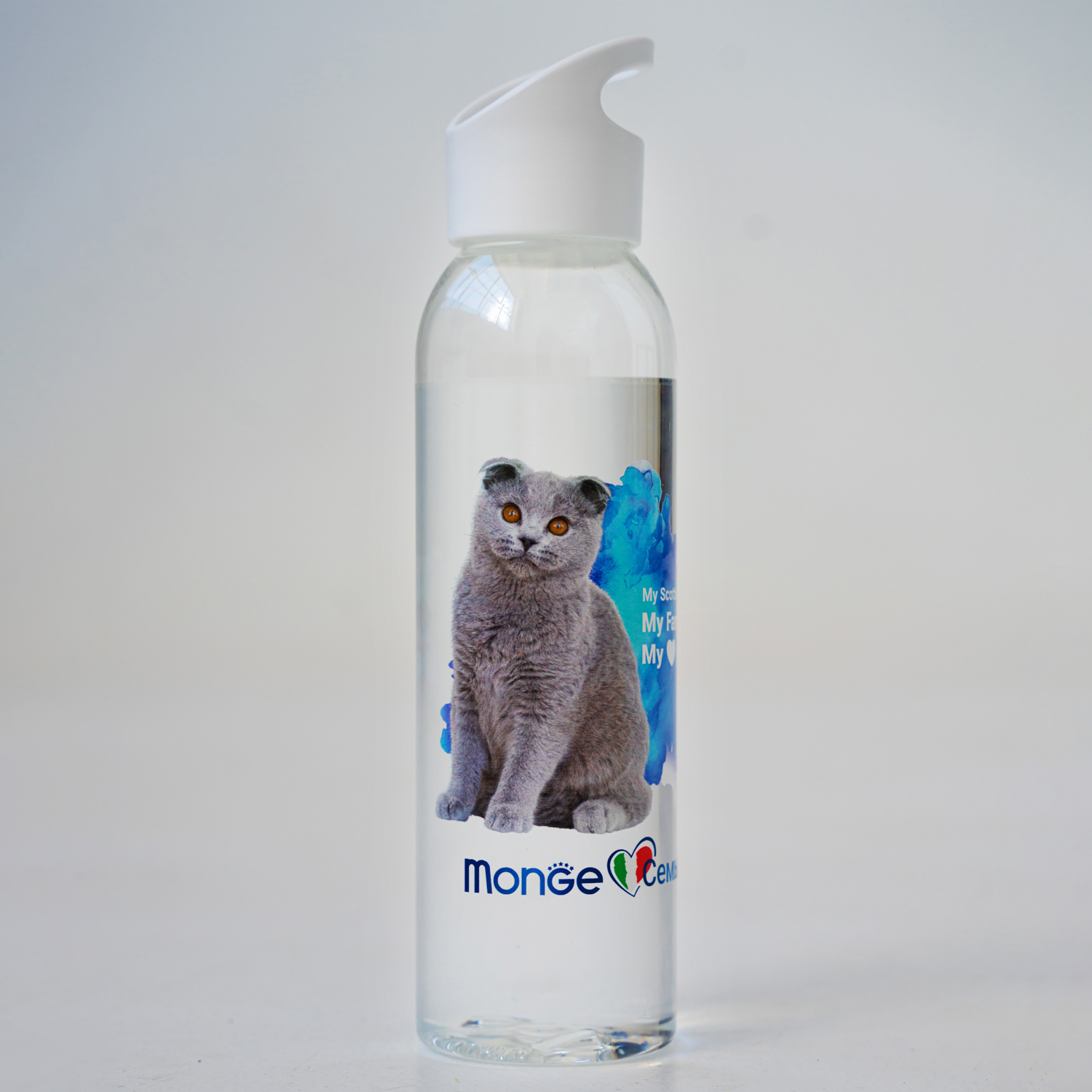 Monge Gift Shop collection 2023 бутылка для воды Шотландская вислоухая кошка (Скоттиш фолд)