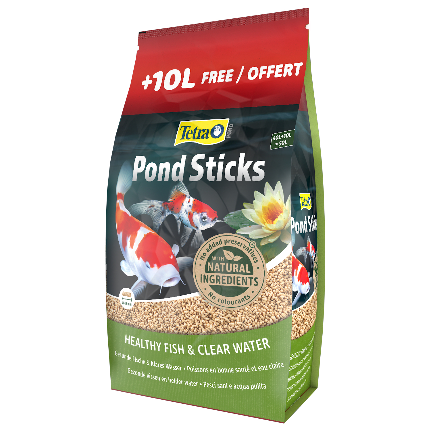 Tetra Pond Sticks корм для прудовых рыб в палочках 40 л + 25% в подарок