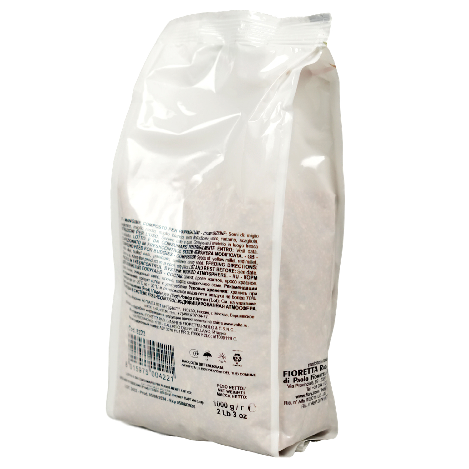 FIORY корм для волнистых попугаев Pet Paradise 1 кг